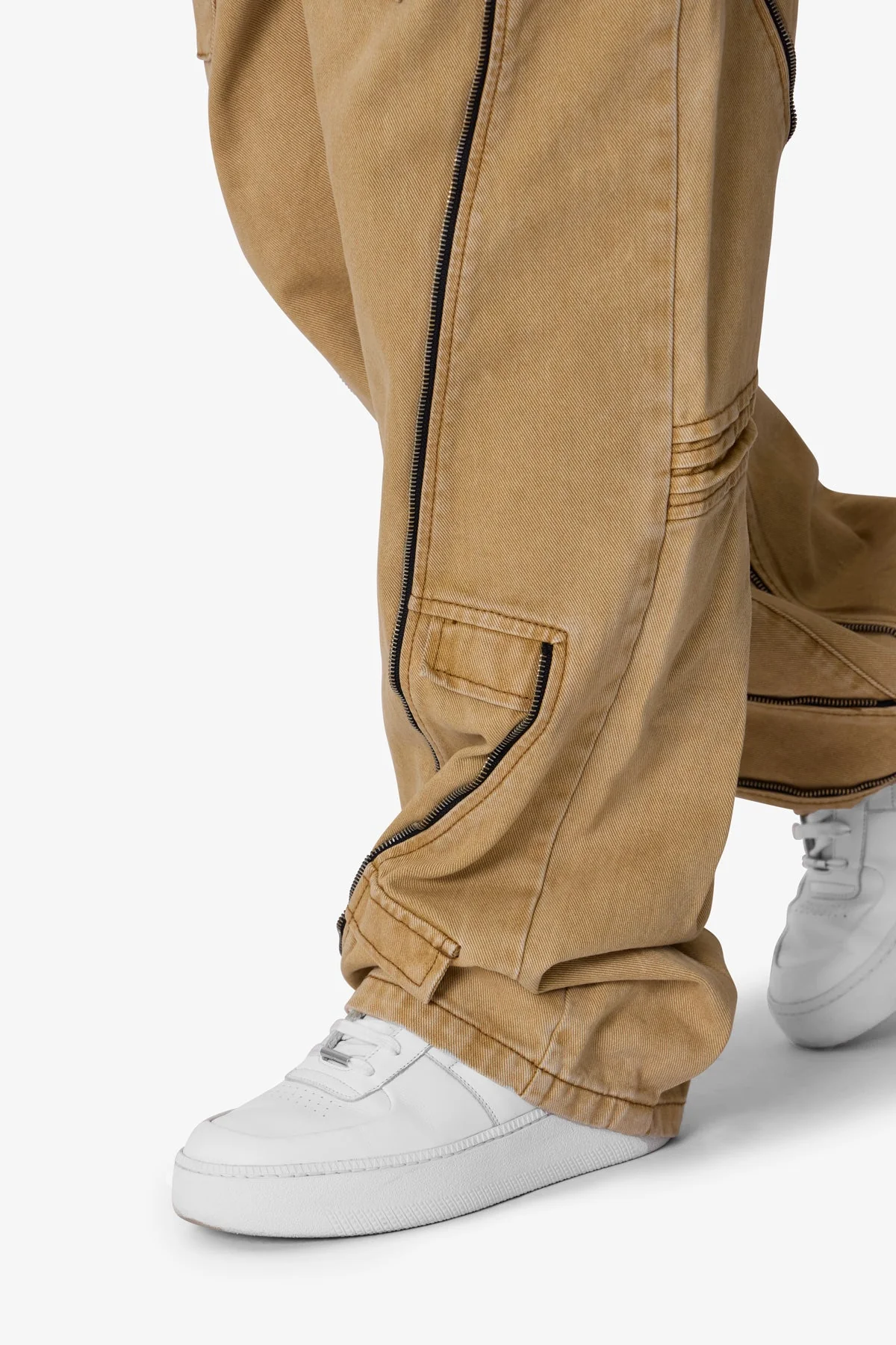 Ultra Baggy Grid Lock Denim - Brown - Image 7