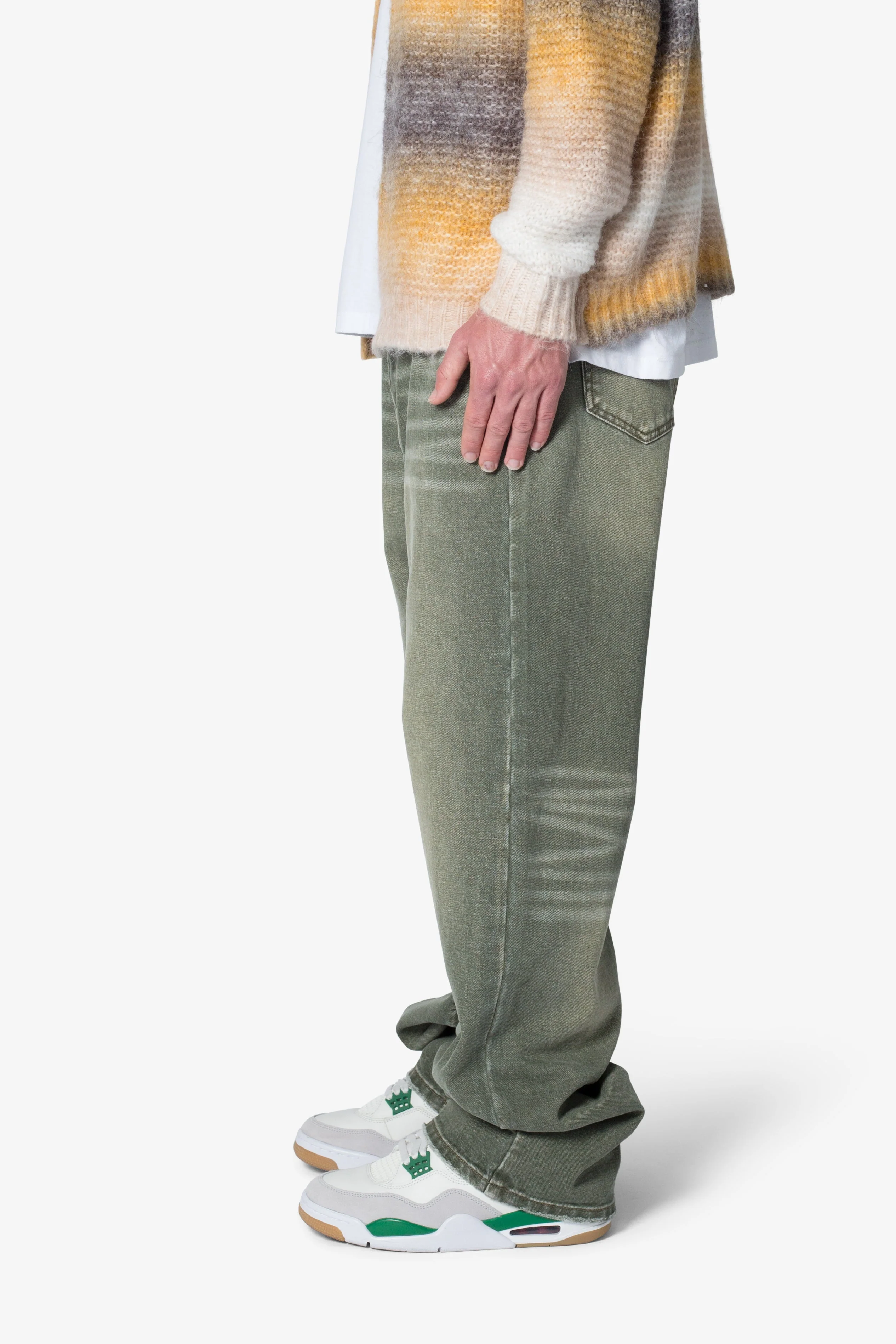 Ultra Baggy Ground Moss Denim - Moss - Image 4
