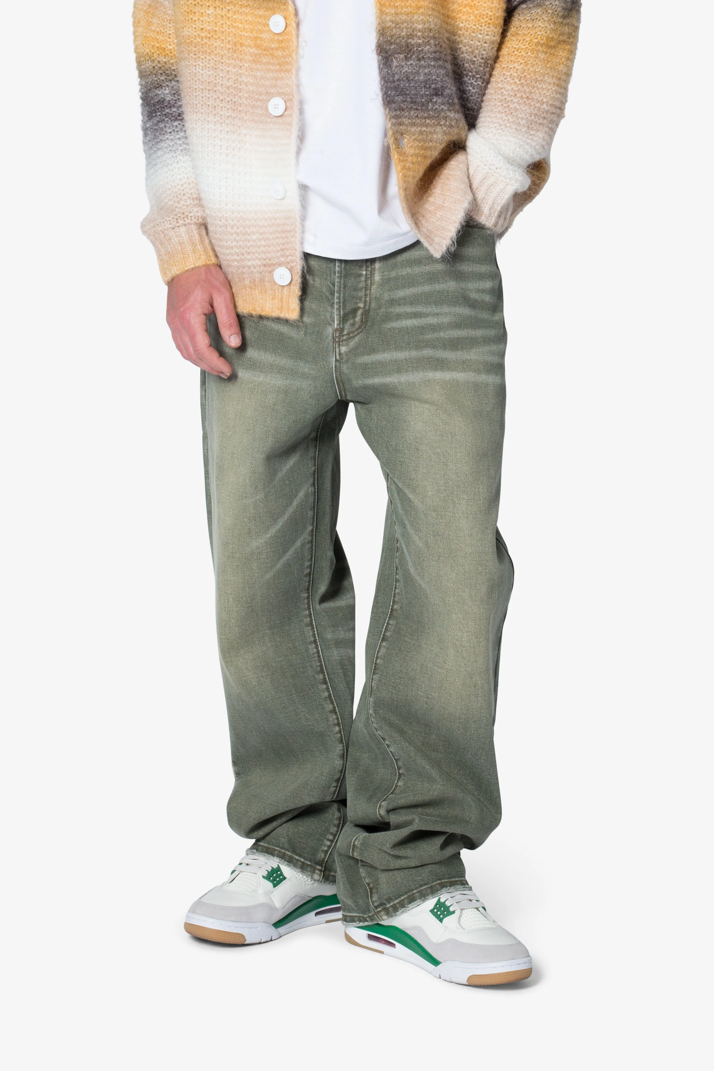 Ultra Baggy Ground Moss Denim - Moss - Image 6