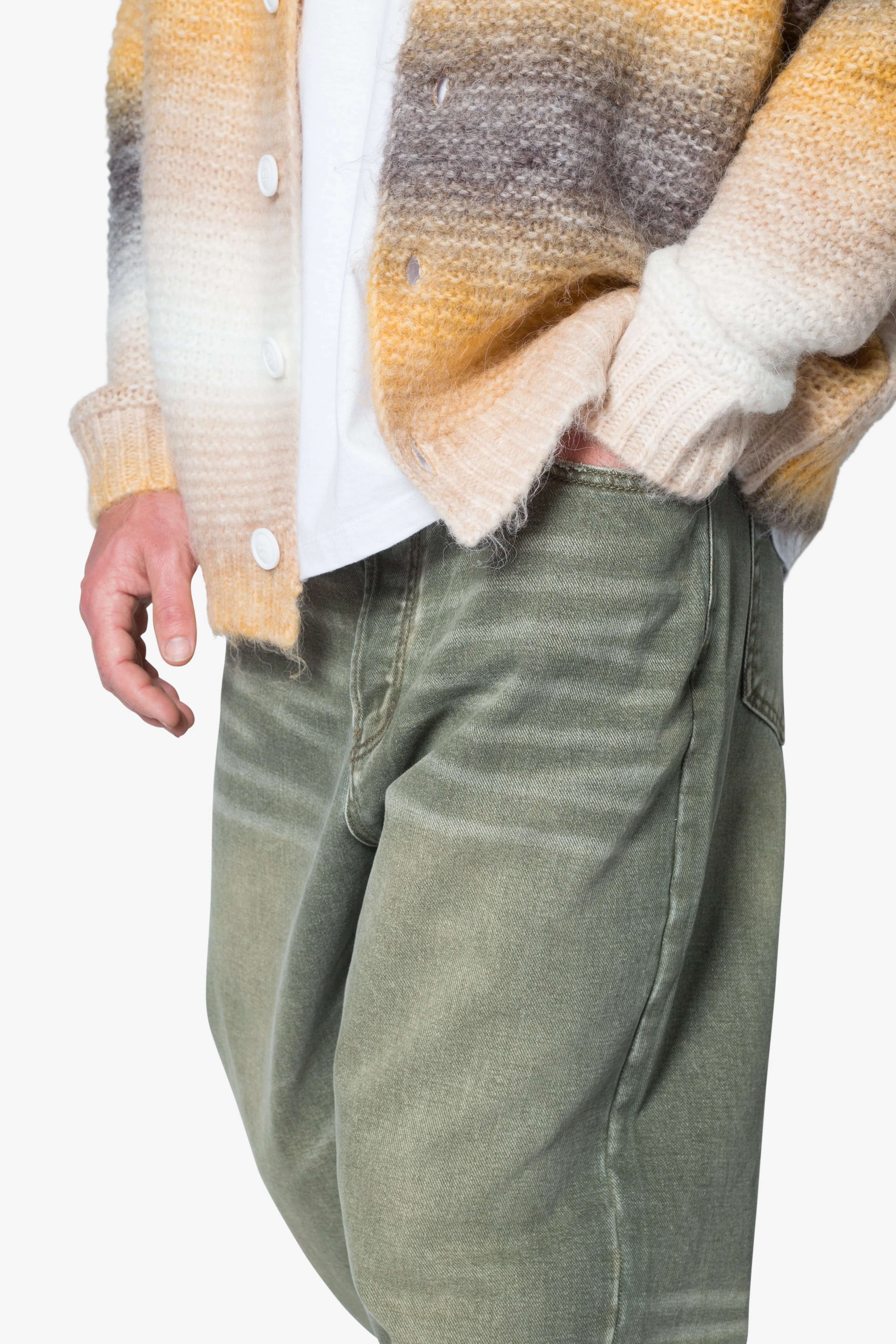 Ultra Baggy Ground Moss Denim - Moss - Image 7