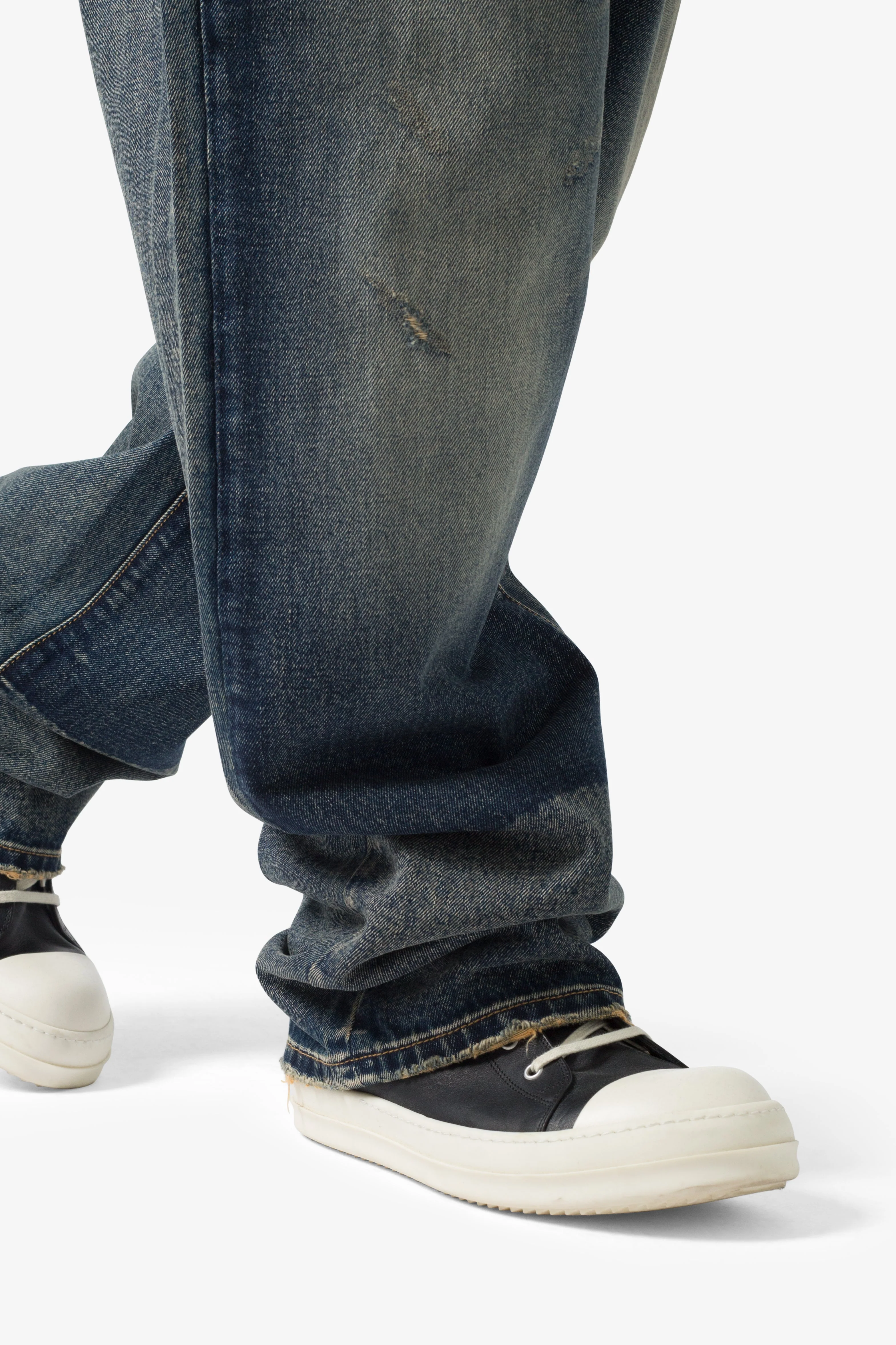 Ultra Baggy Shadow Patch Denim - Washed Light Blue - Image 10