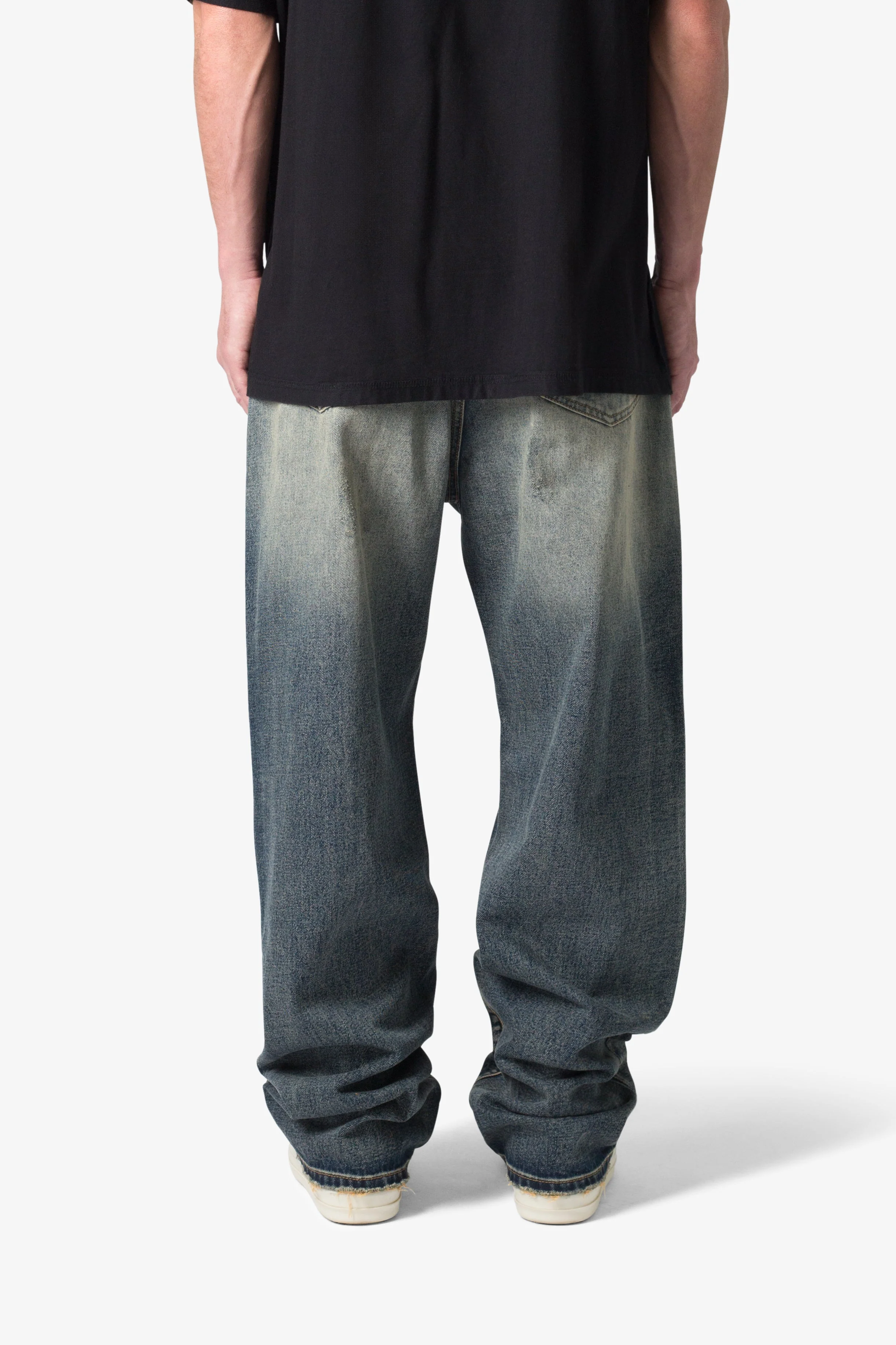 Ultra Baggy Shadow Patch Denim - Washed Light Blue - Image 6