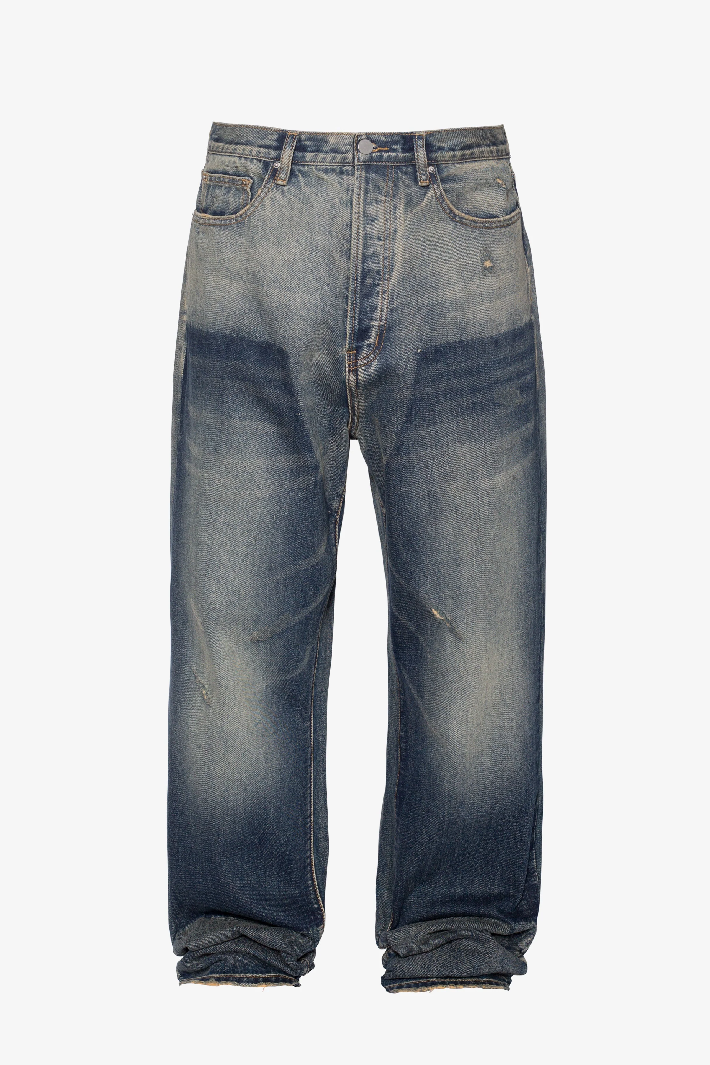 Ultra Baggy Shadow Patch Denim - Washed Light Blue - Image 7