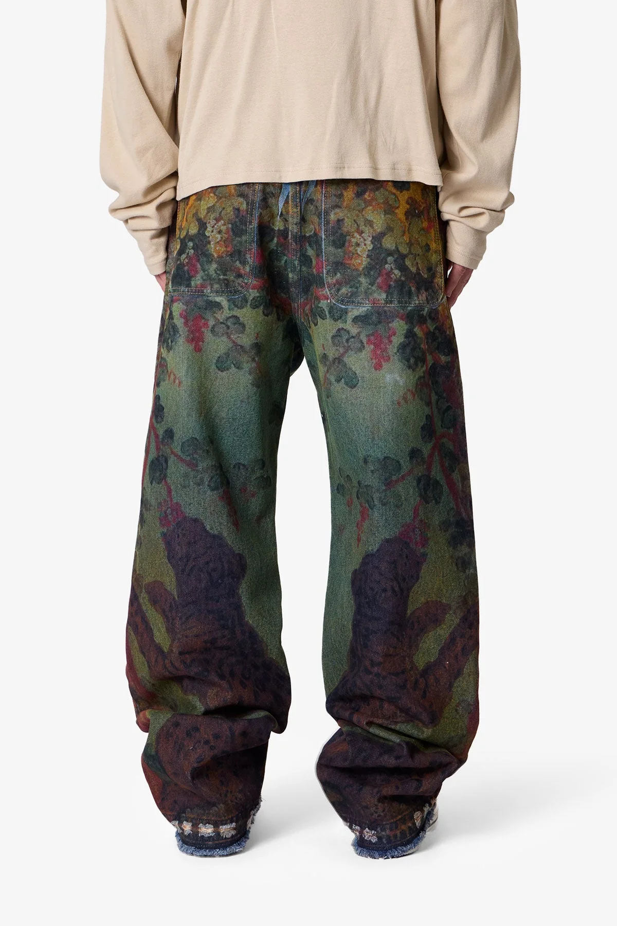 Ultra Baggy Leopard Denim - Multi - Image 5