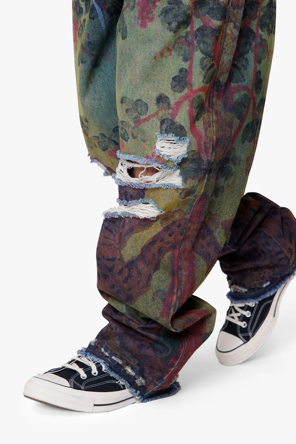 Ultra Baggy Leopard Denim - Multi - Image 7
