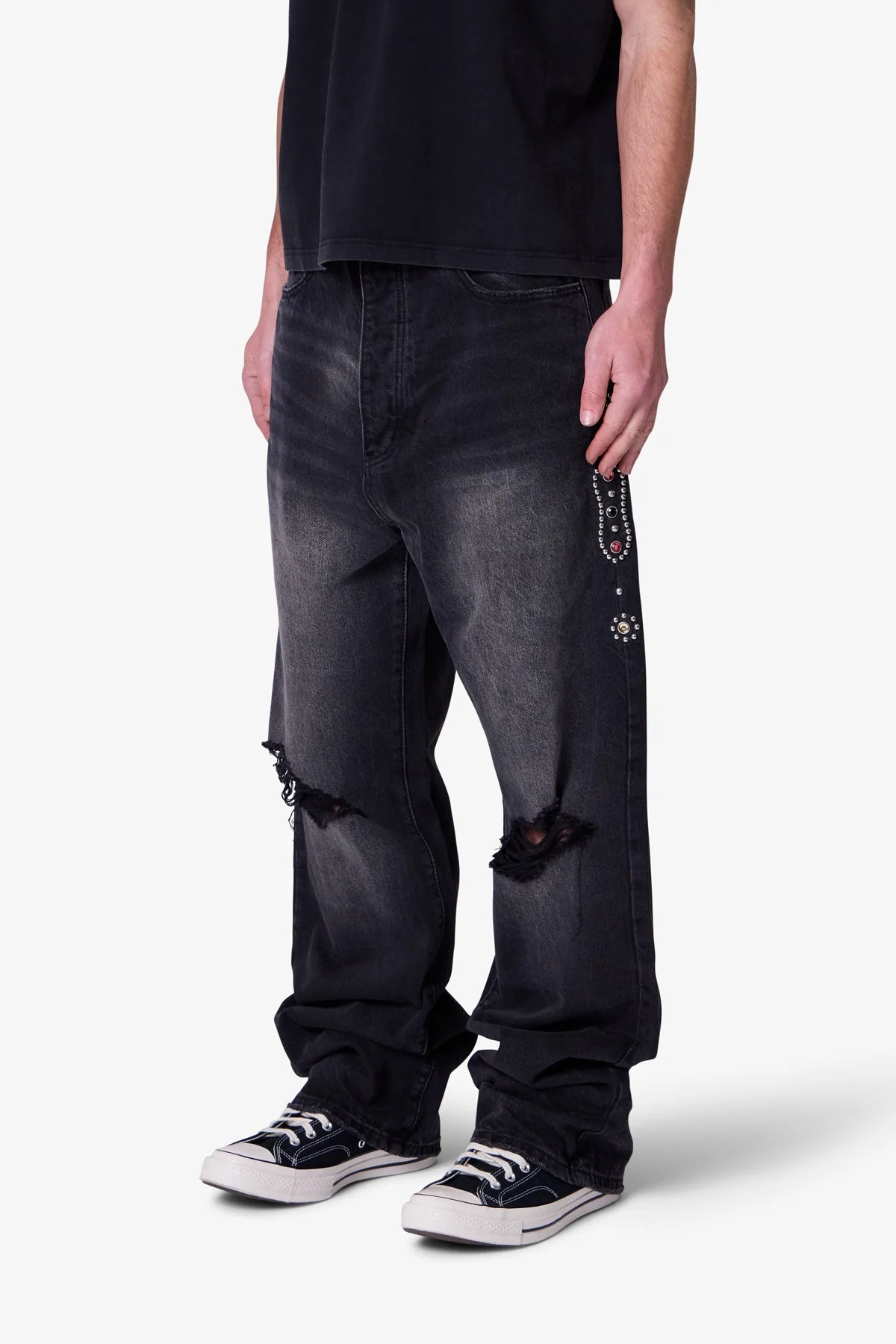 Ultra Baggy Mojave Denim - Washed Black - Image 4