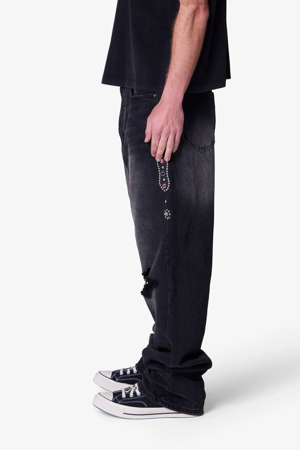 Ultra Baggy Mojave Denim - Washed Black - Image 5