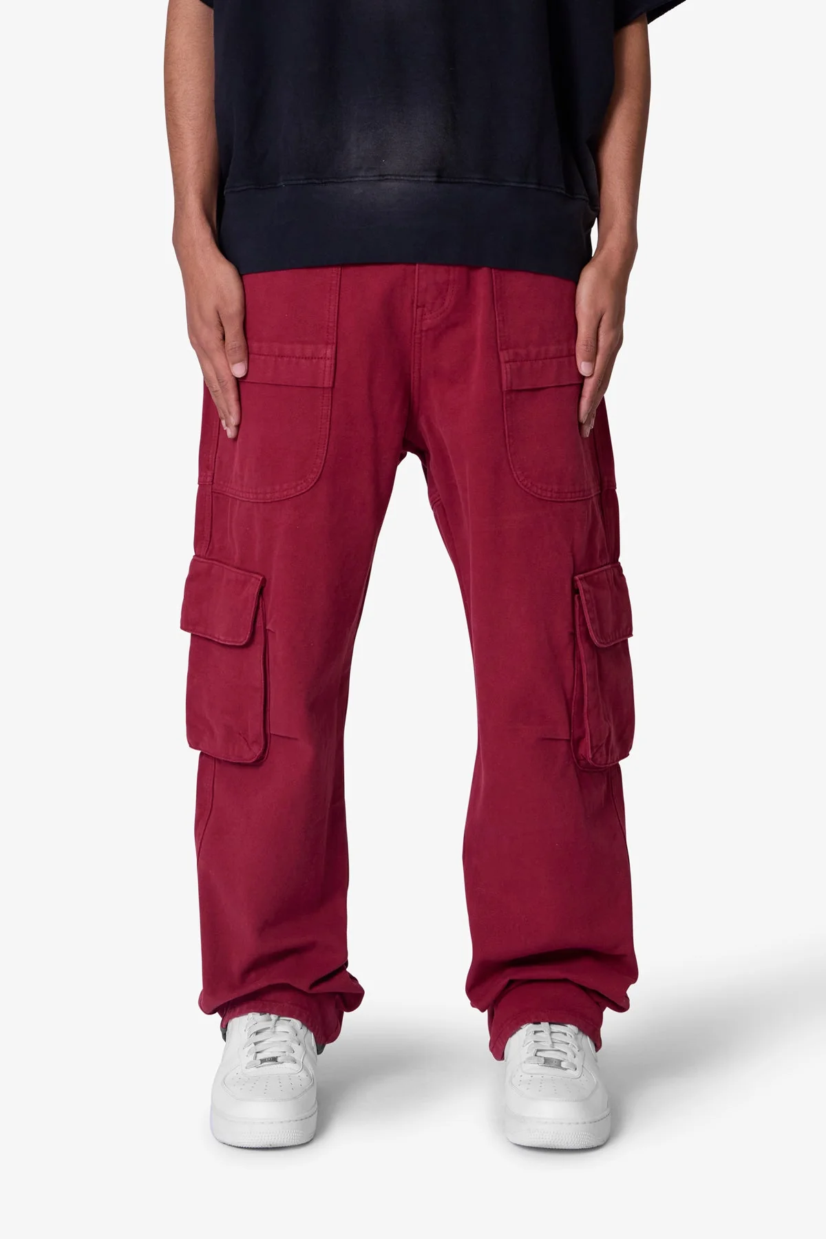 Ultra Baggy Pocketeer Denim - Burgundy - Image 2