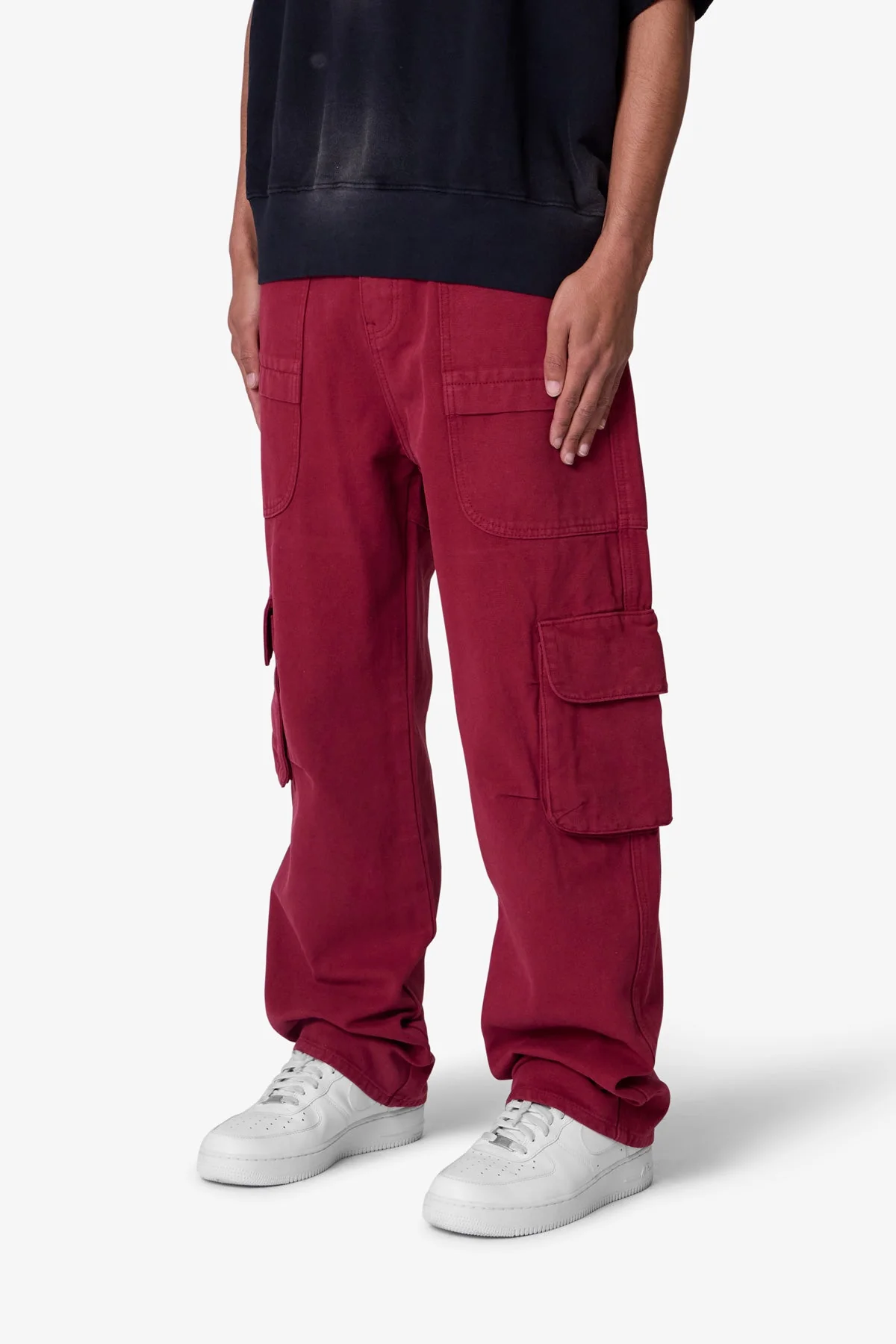 Ultra Baggy Pocketeer Denim - Burgundy - Image 3
