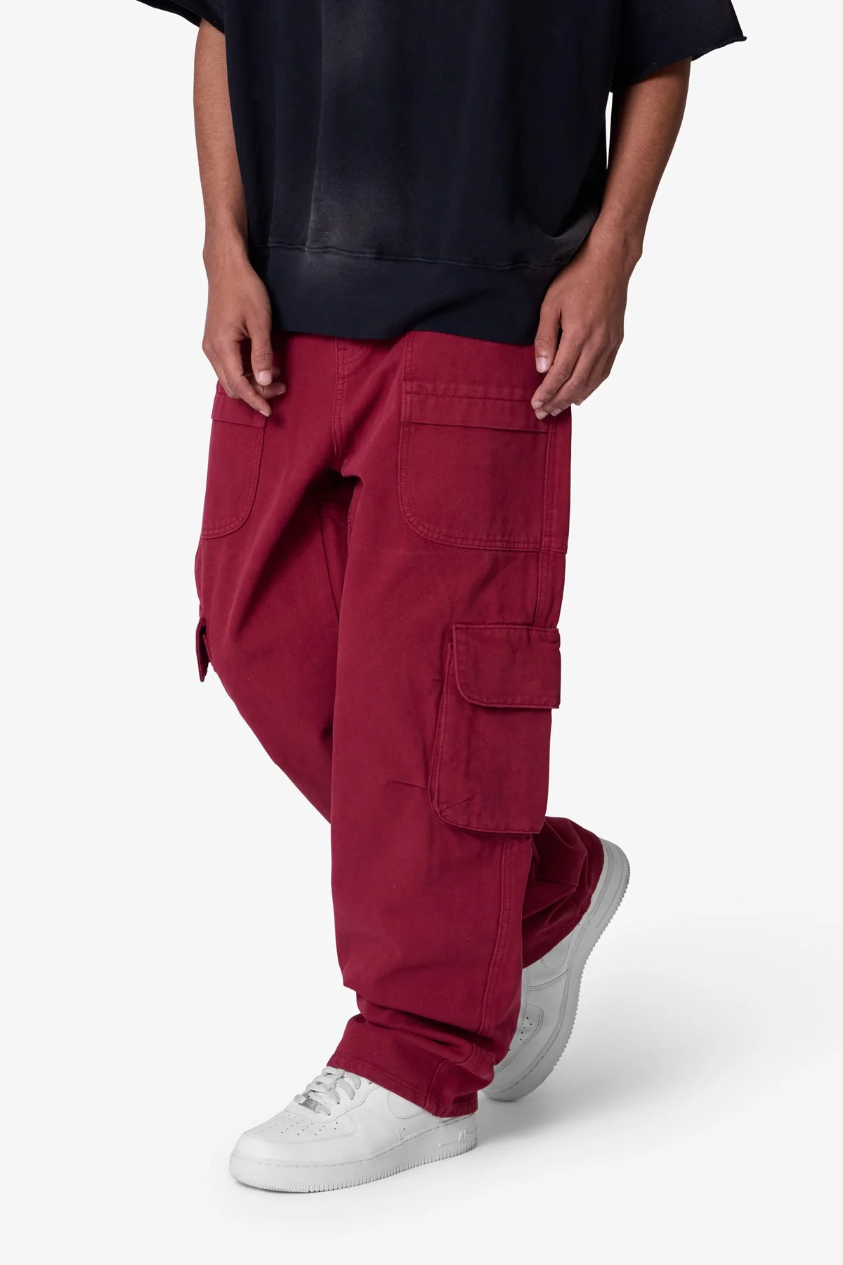 Ultra Baggy Pocketeer Denim - Burgundy - Image 6