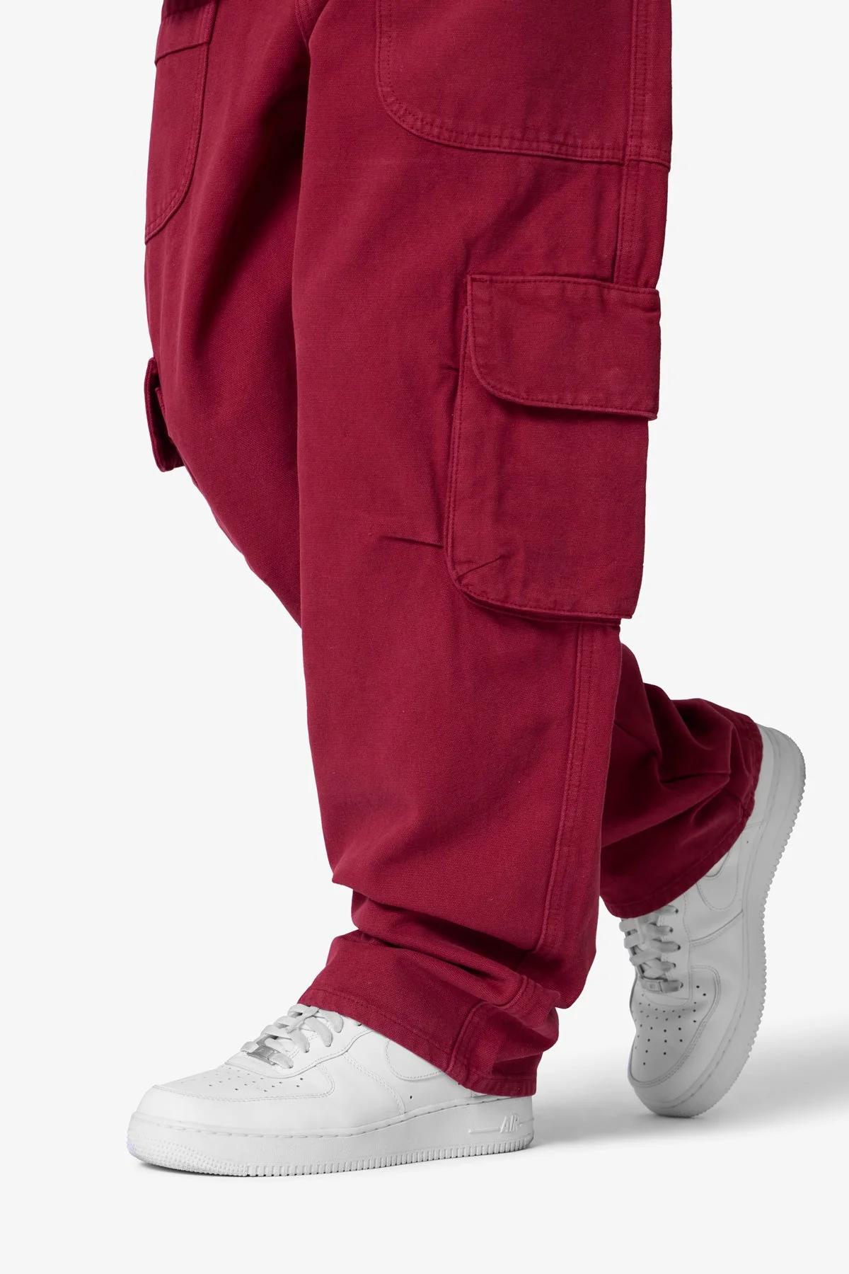 Ultra Baggy Pocketeer Denim - Burgundy - Image 8