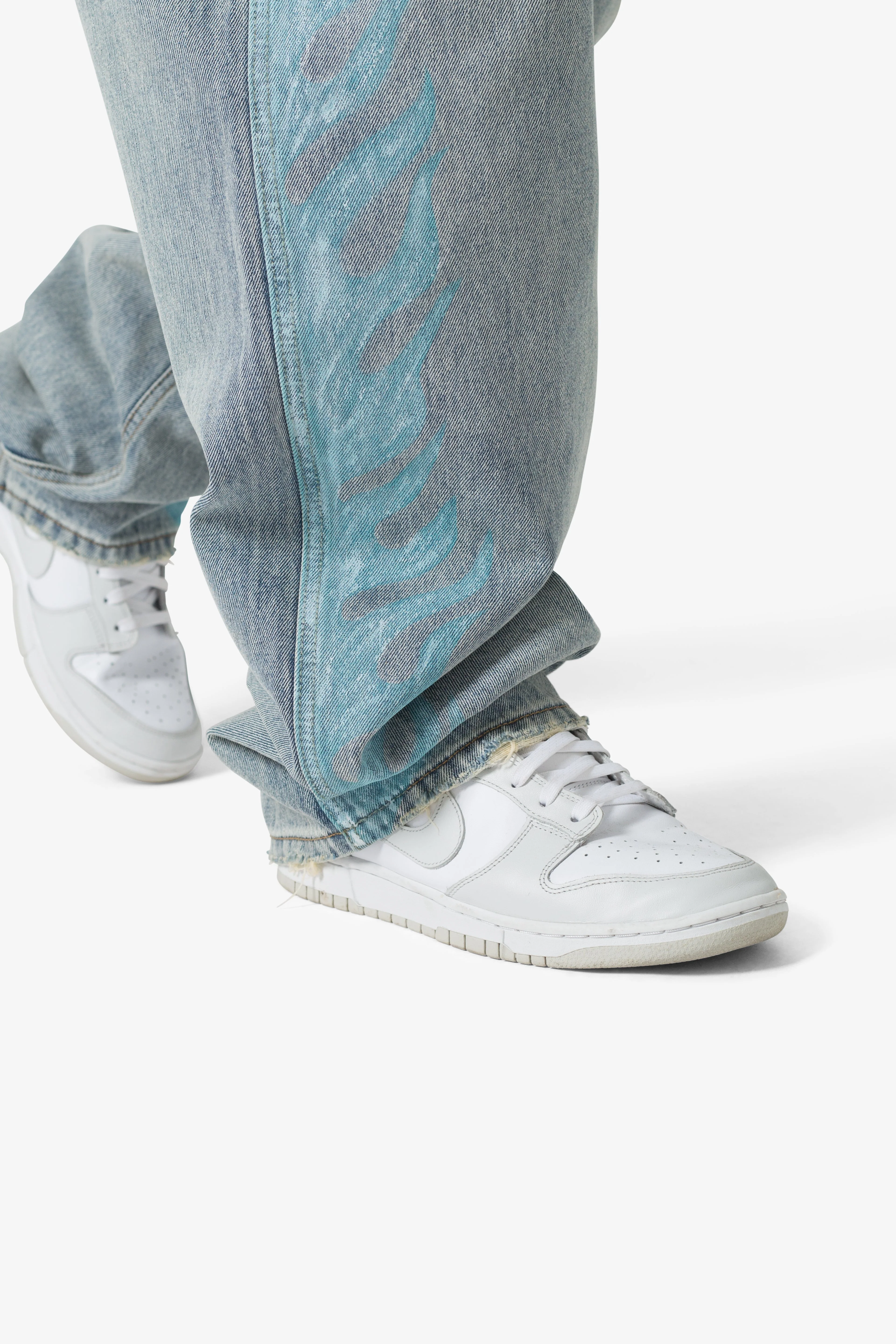 Ultra Baggy Flame Denim - Blue - Image 7