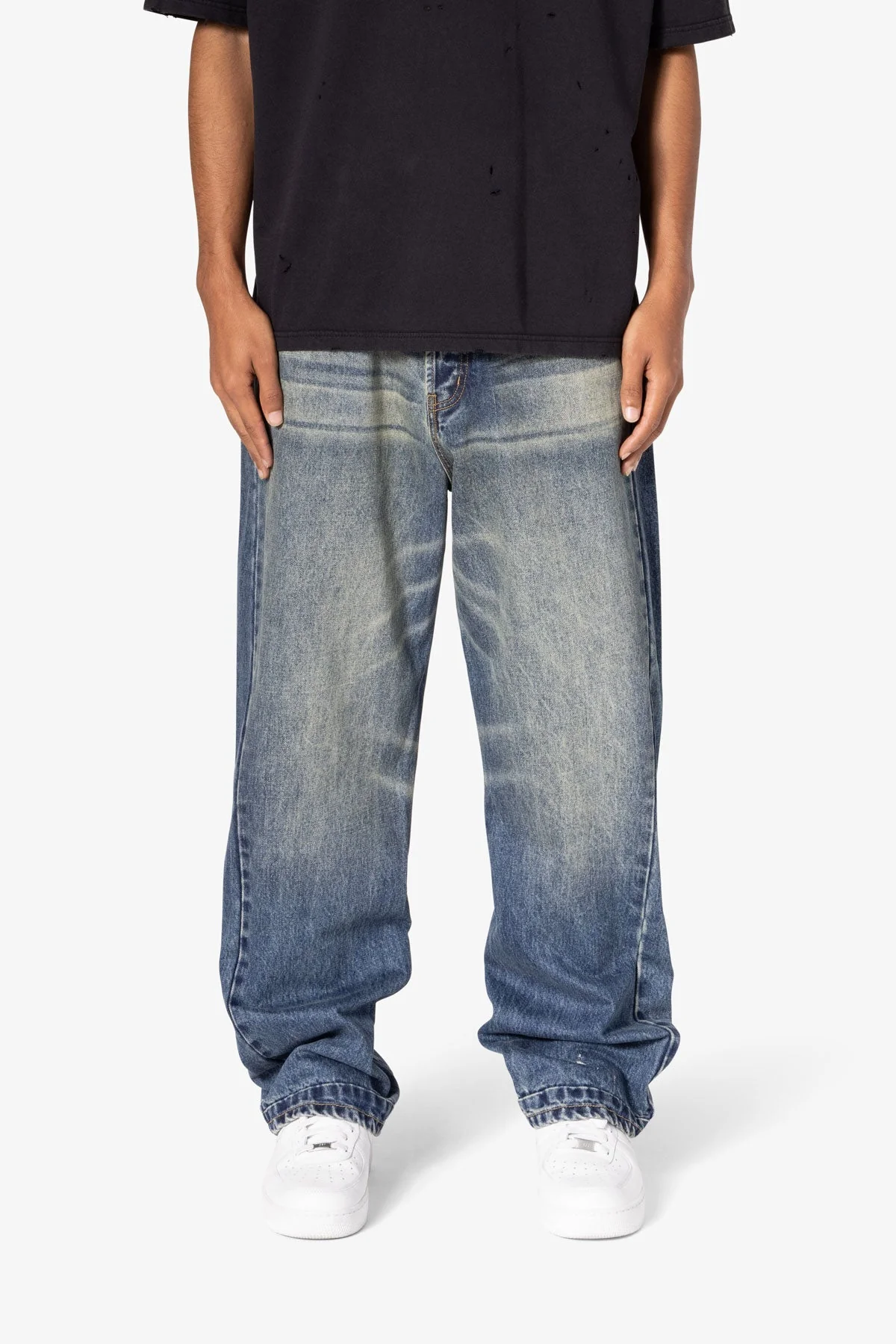Ultra Baggy Washed Up Denim - Blue - Image 2