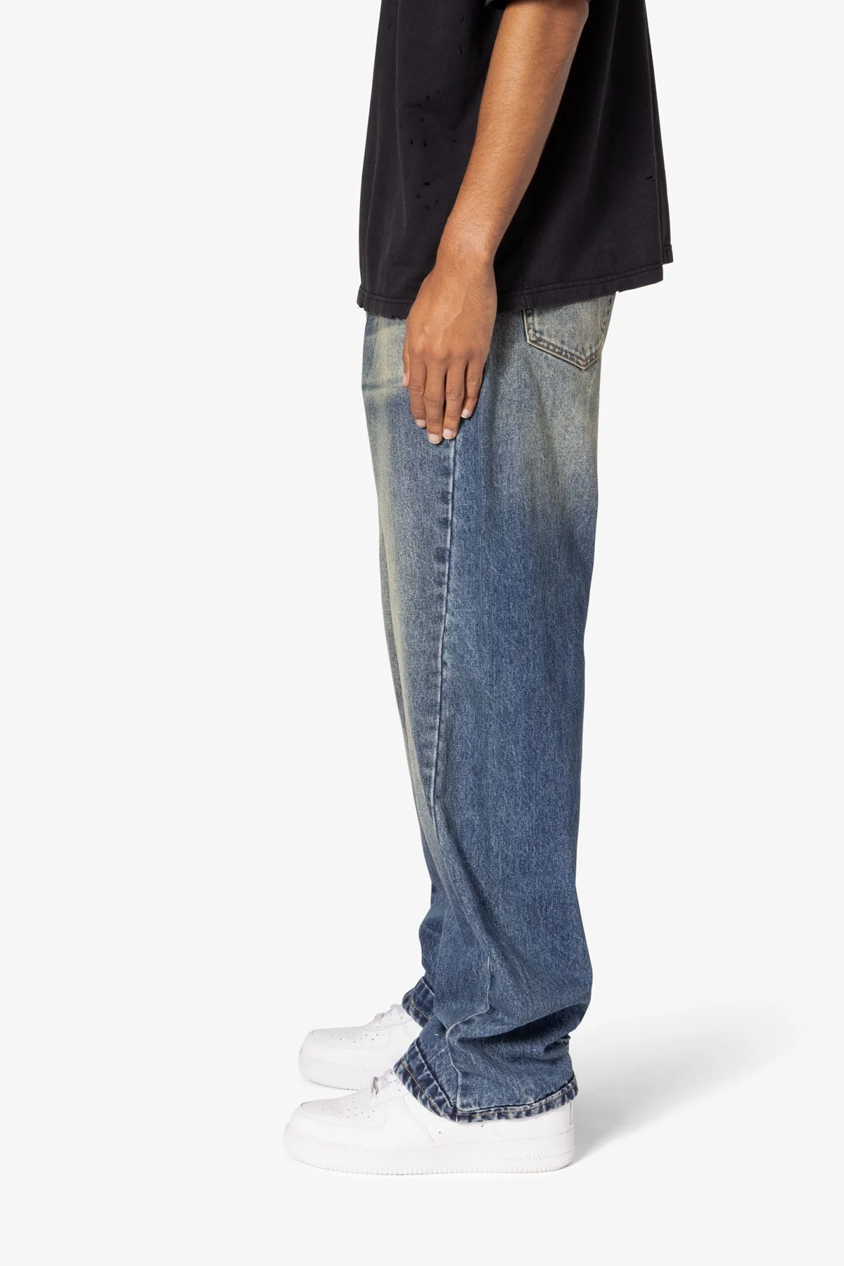 Ultra Baggy Washed Up Denim - Blue - Image 5
