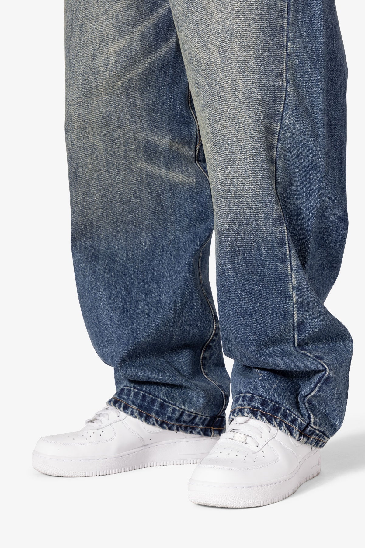 Ultra Baggy Washed Up Denim - Blue - Image 7