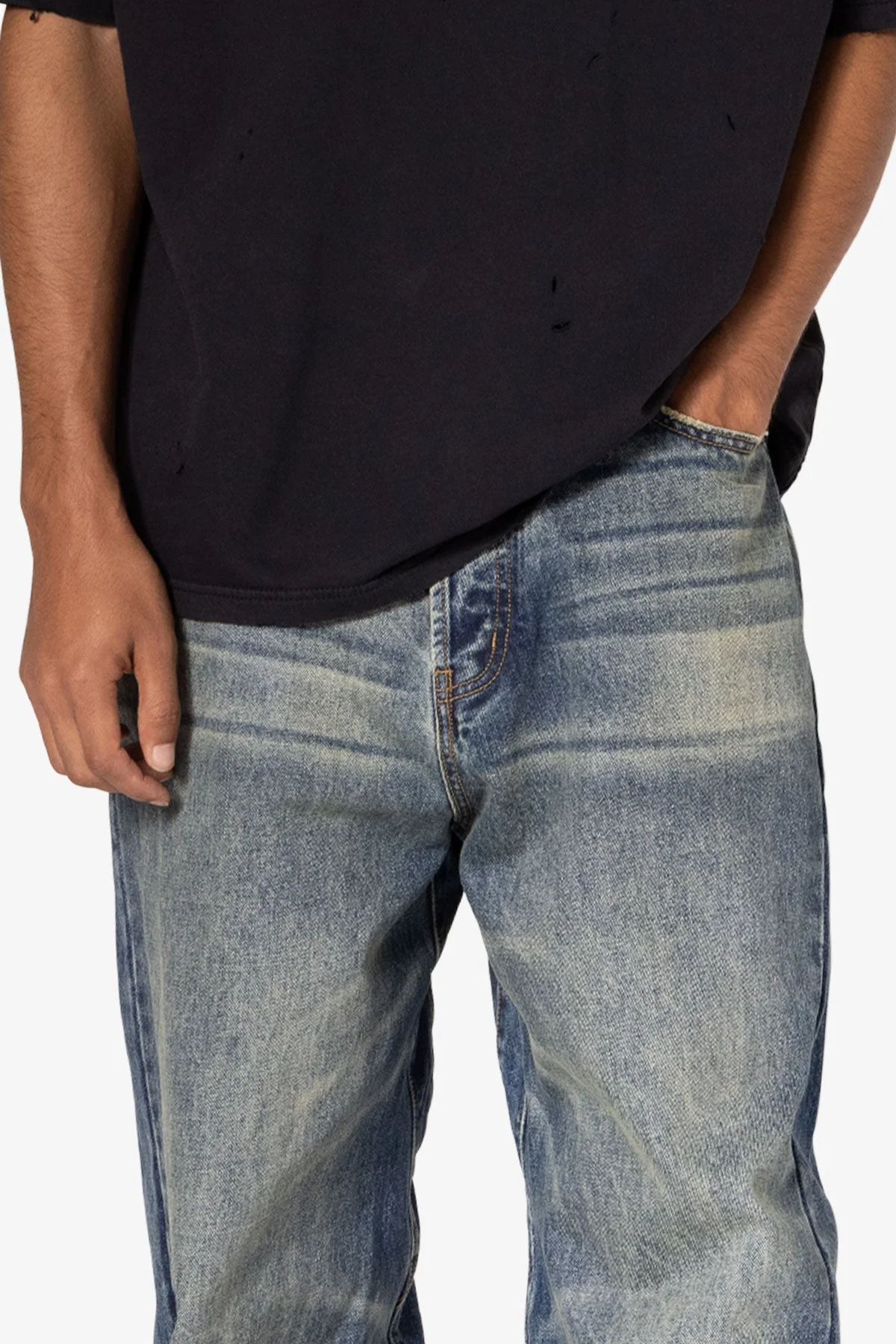 Ultra Baggy Washed Up Denim - Blue - Image 8