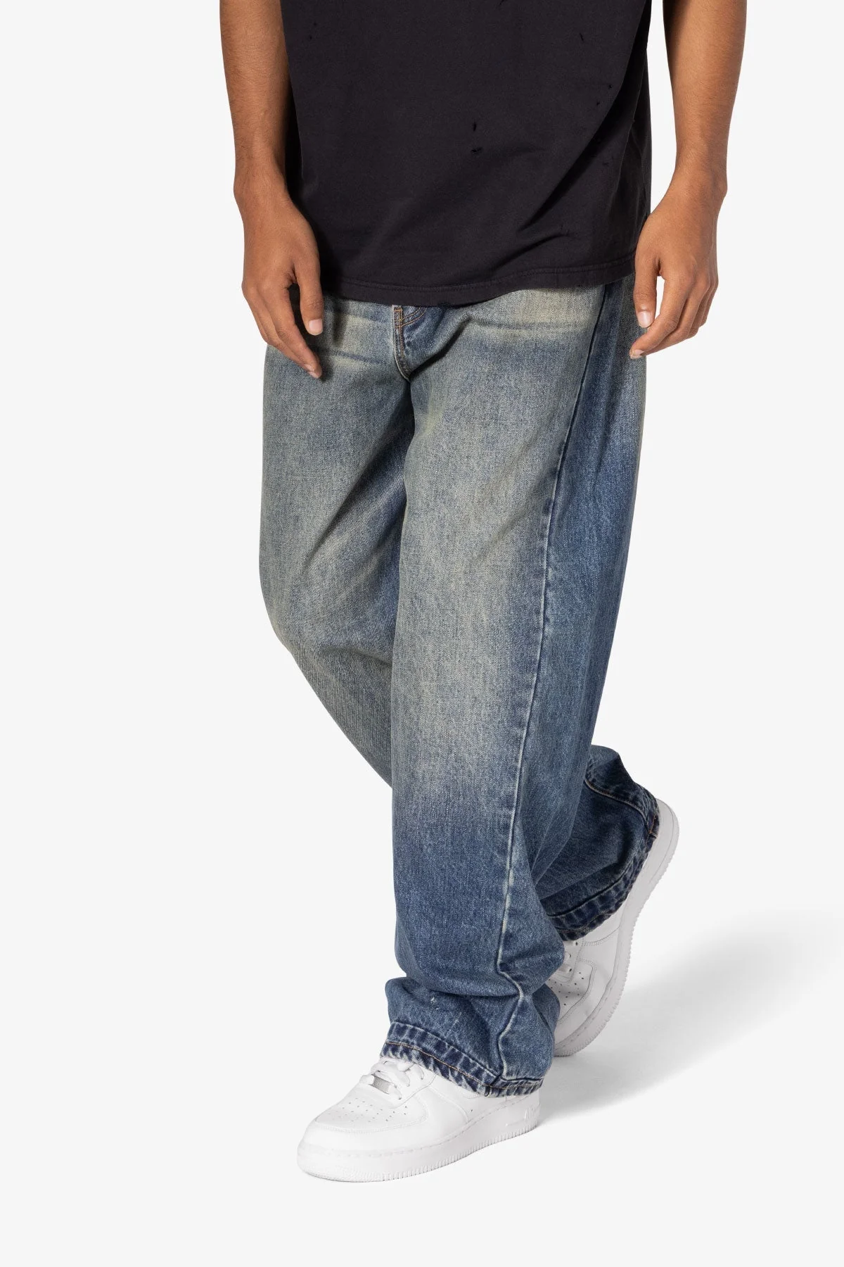 Ultra Baggy Washed Up Denim - Blue - Image 9