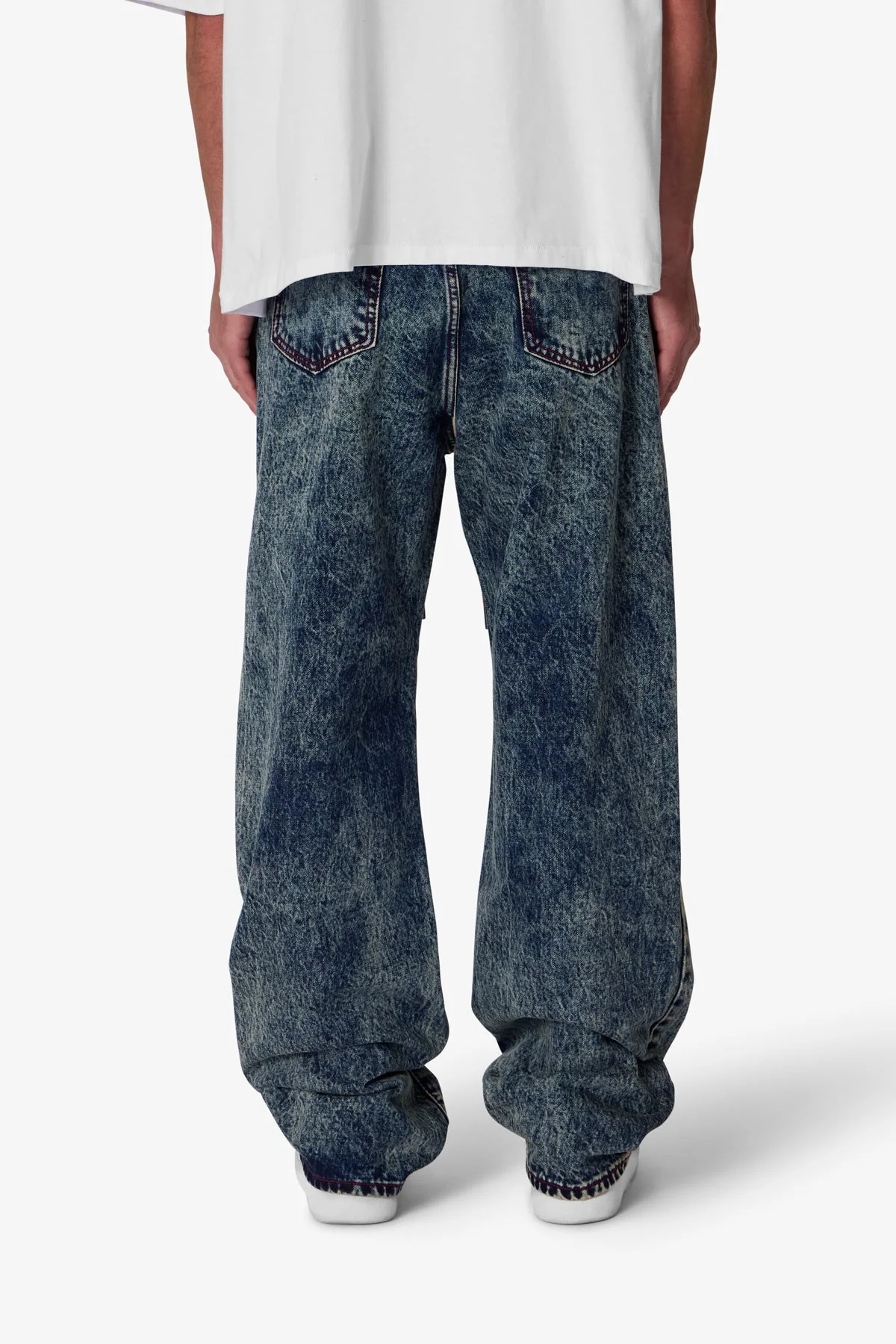 Ultra Baggy Lace Band Denim - Blue - Image 5