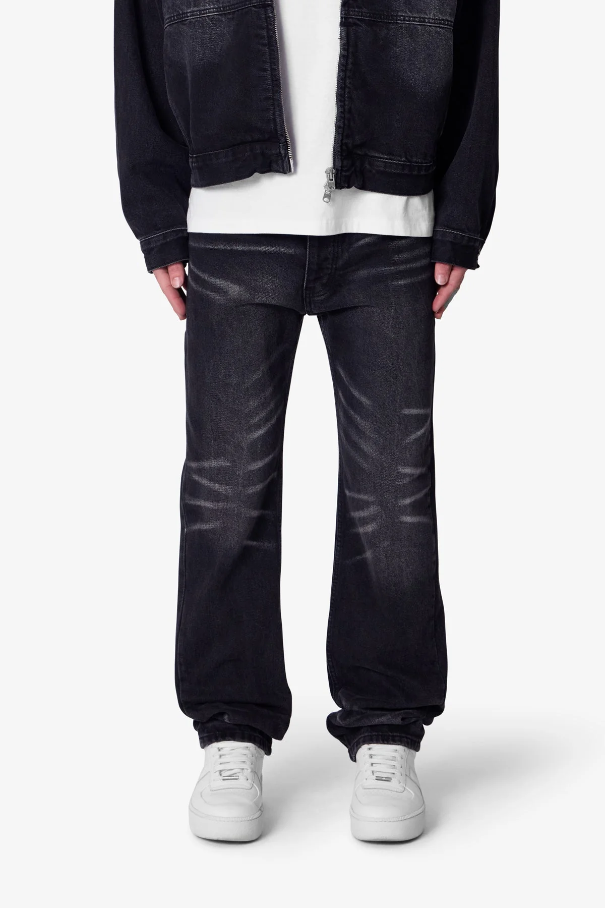 V724 Baggy Chore Denim - Washed Black - Image 2