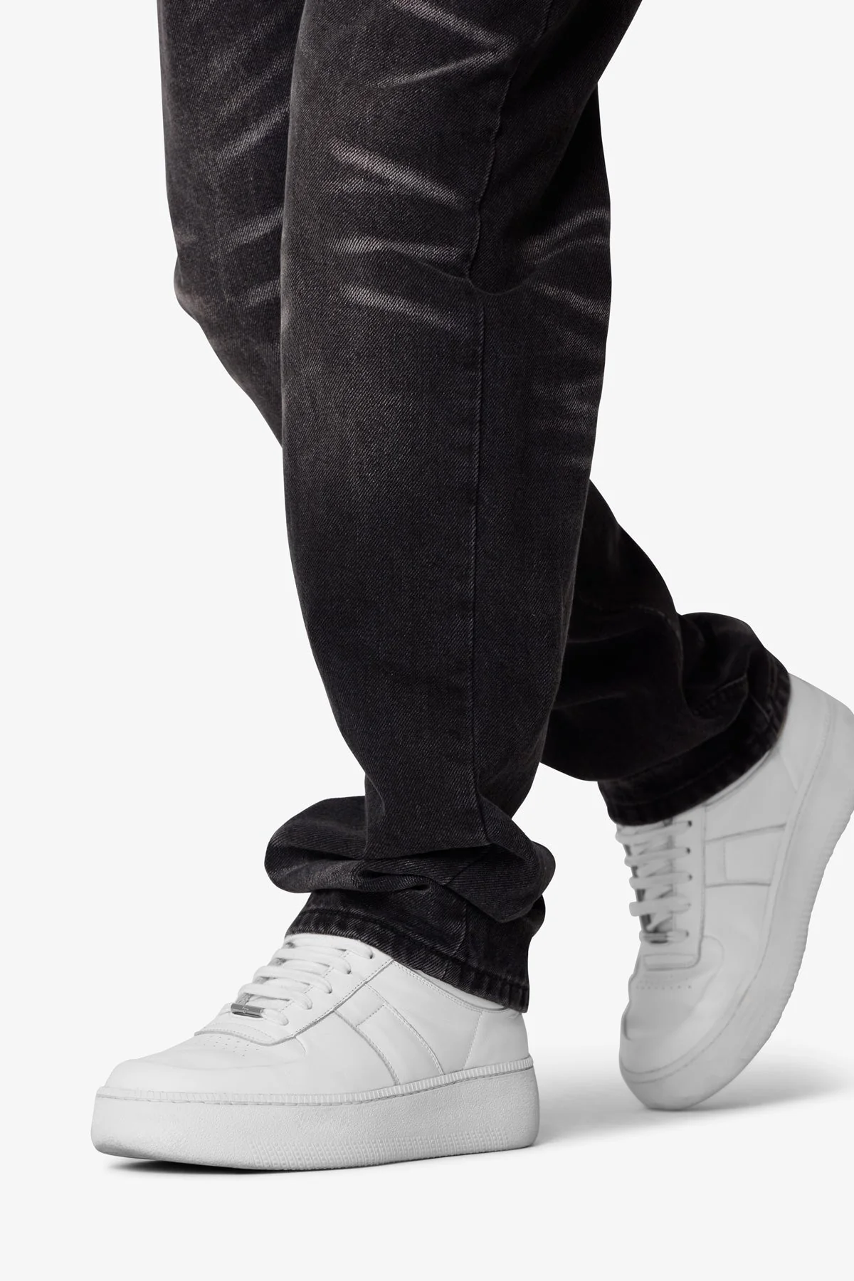 V724 Baggy Chore Denim - Washed Black - Image 7