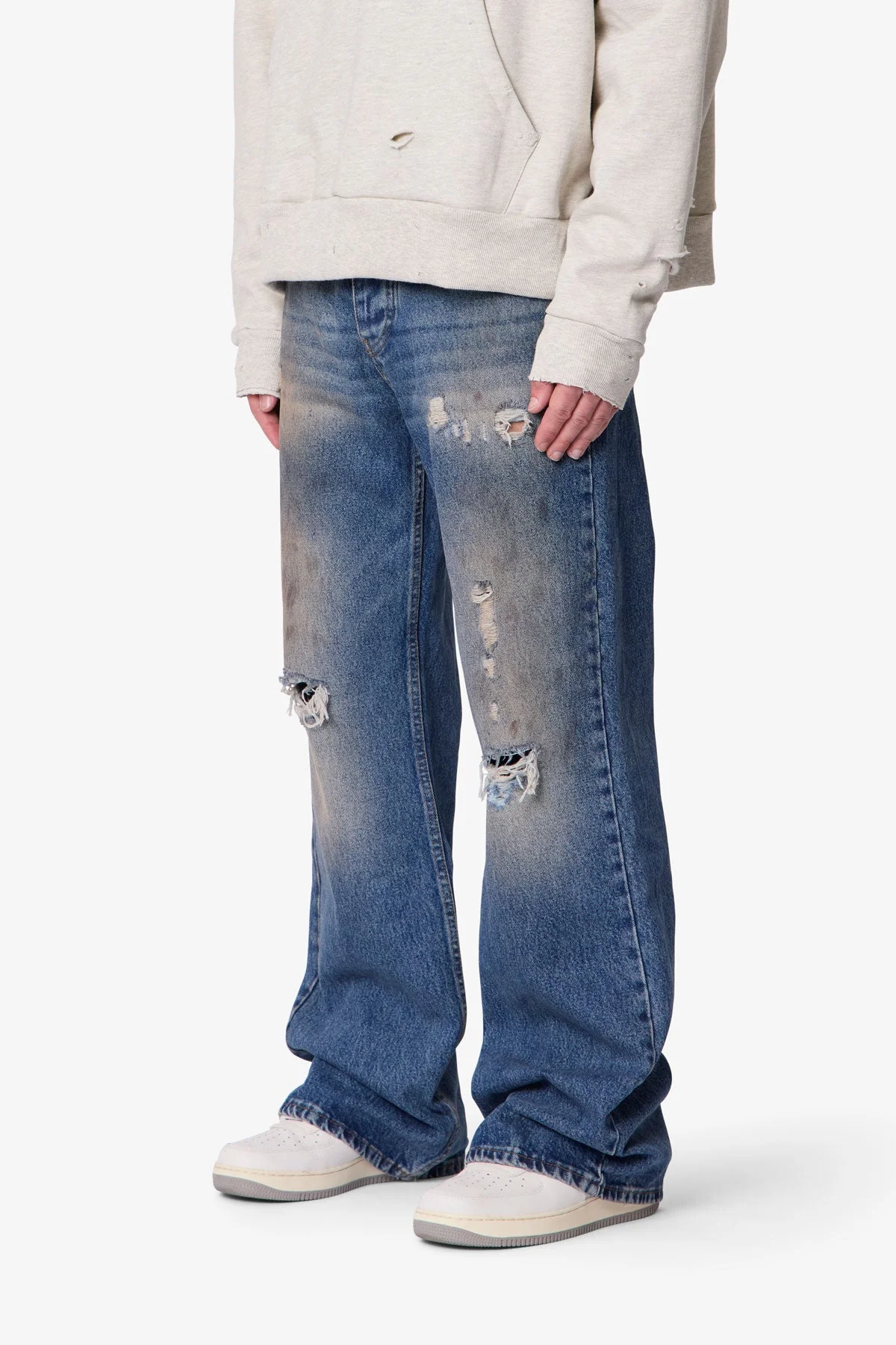 Vintage Flared Denim - Washed Blue - Image 3
