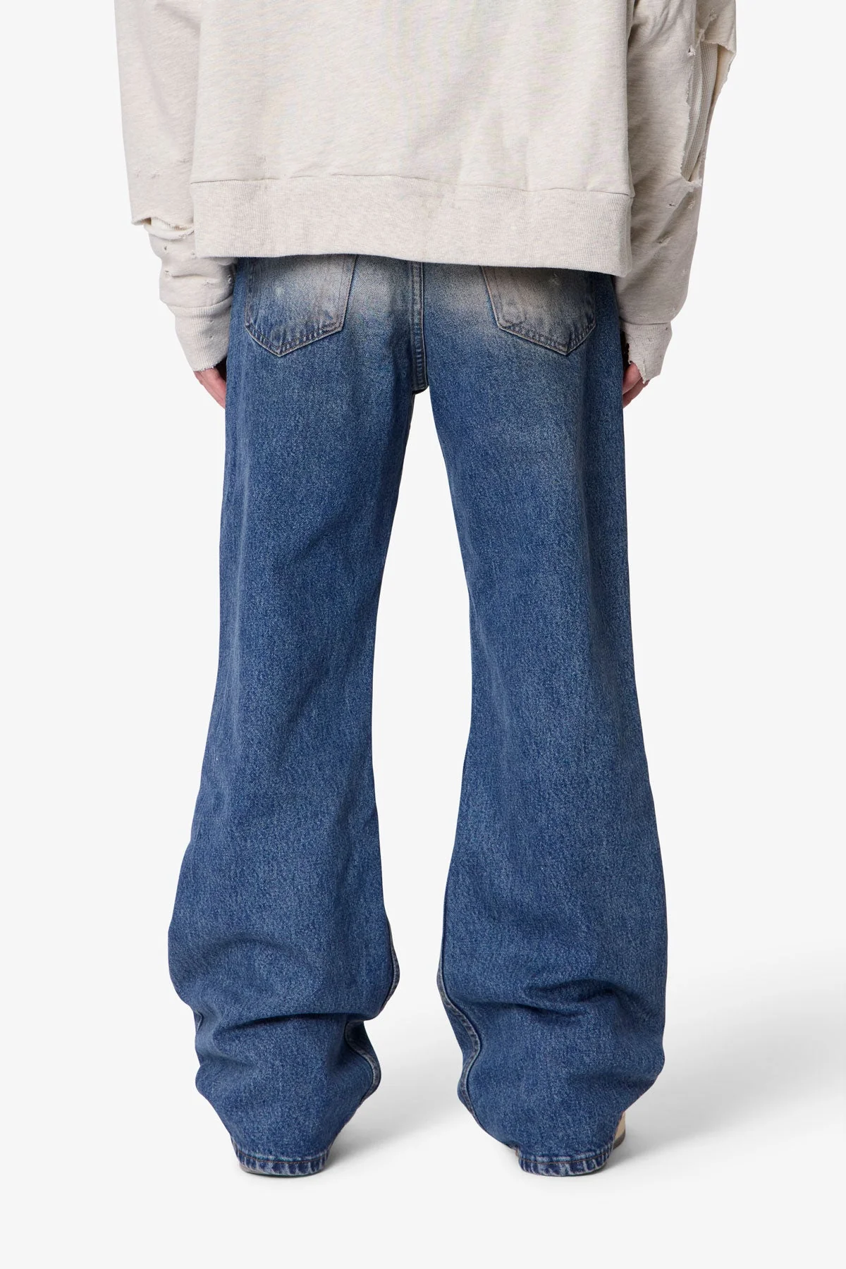 Vintage Flared Denim - Washed Blue - Image 5