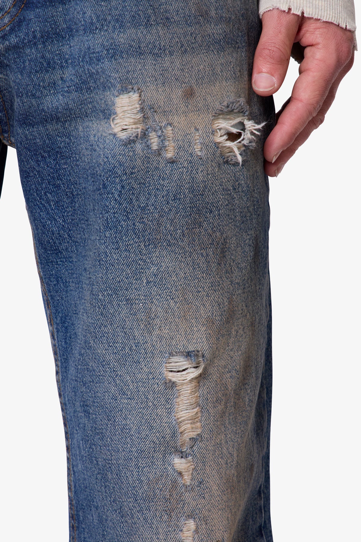 Vintage Flared Denim - Washed Blue - Image 7