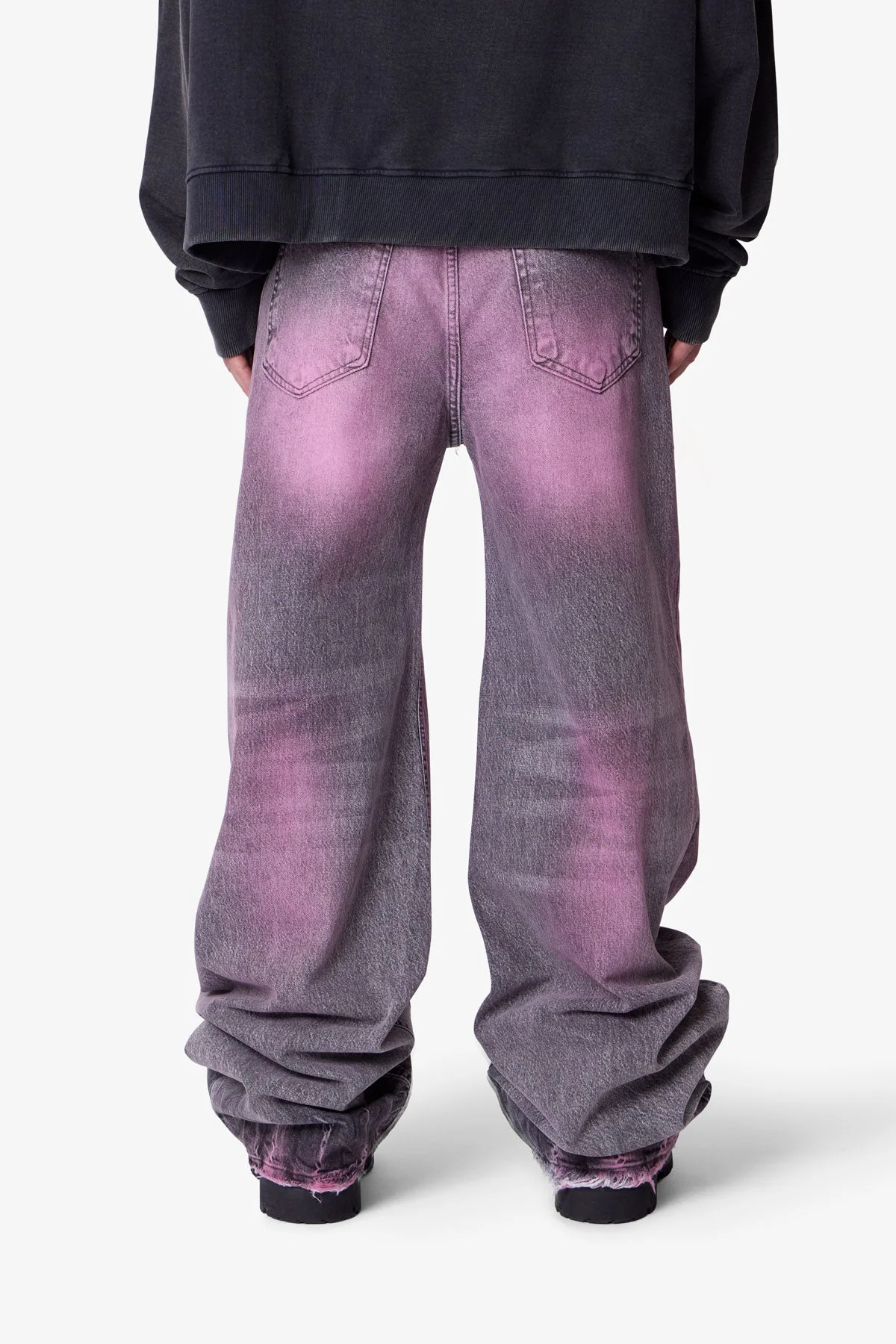 Void Distressed Spray Denim - Black - Image 5