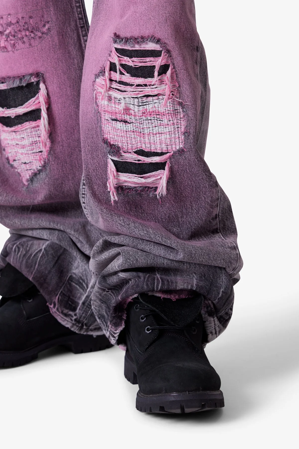 Void Distressed Spray Denim - Black - Image 7