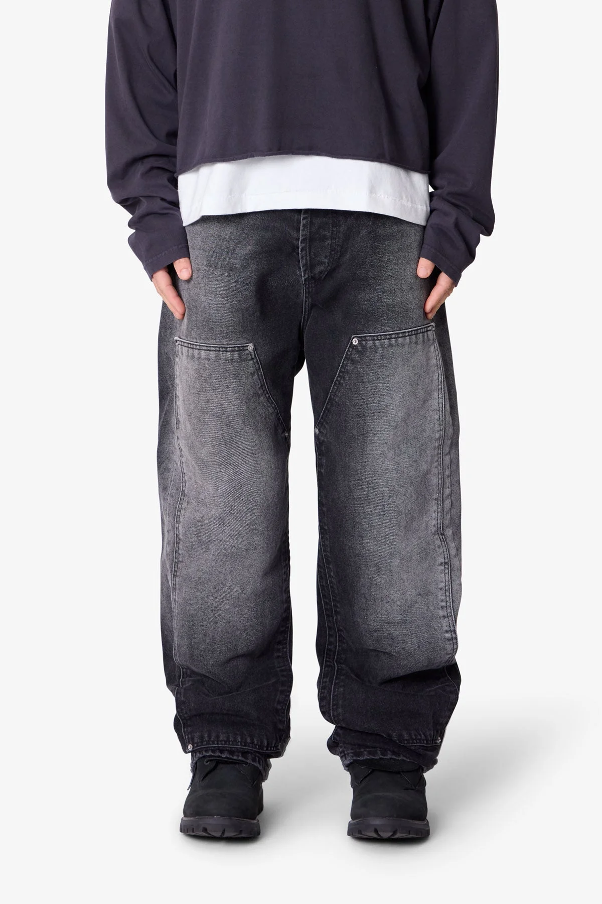 West Double Knee Denim - Black - Image 2