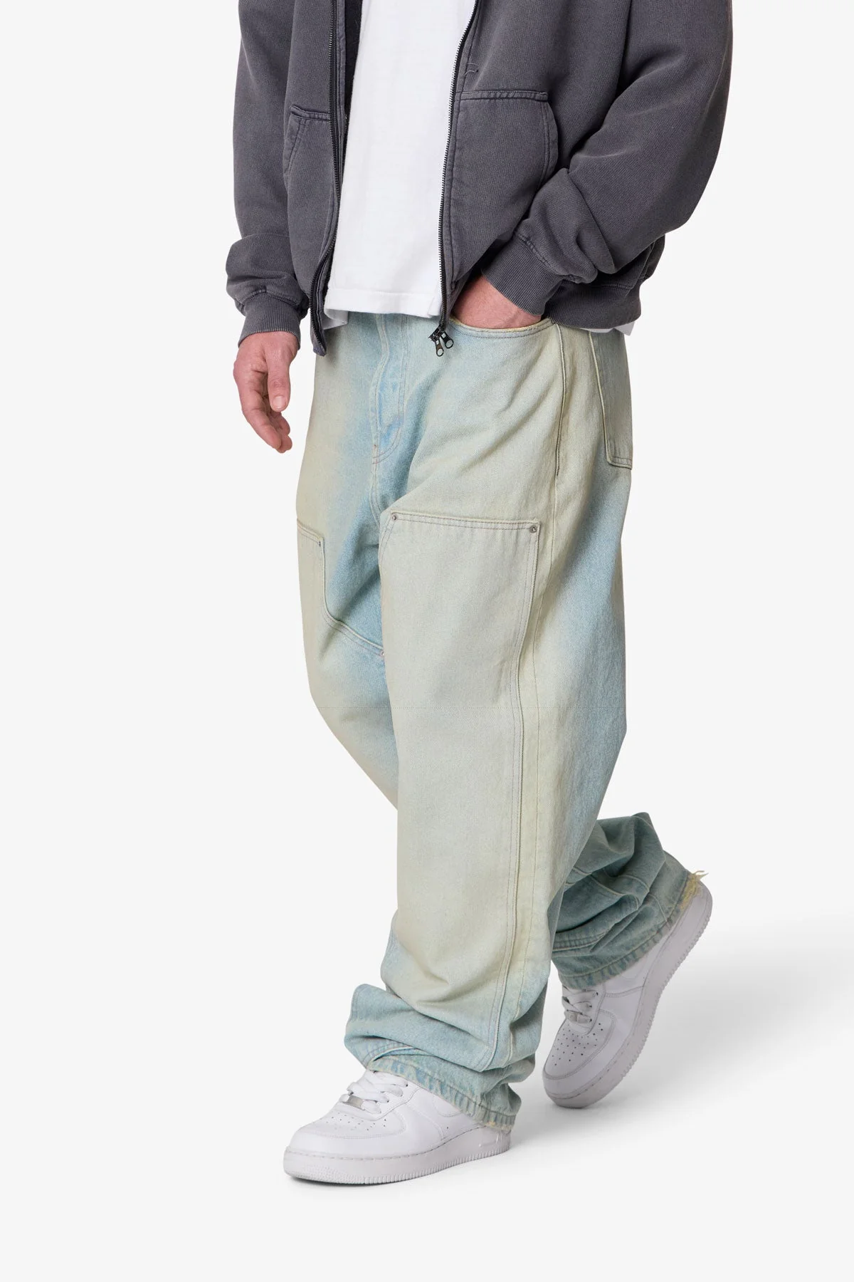 West Double Knee Denim - Blue - Image 6