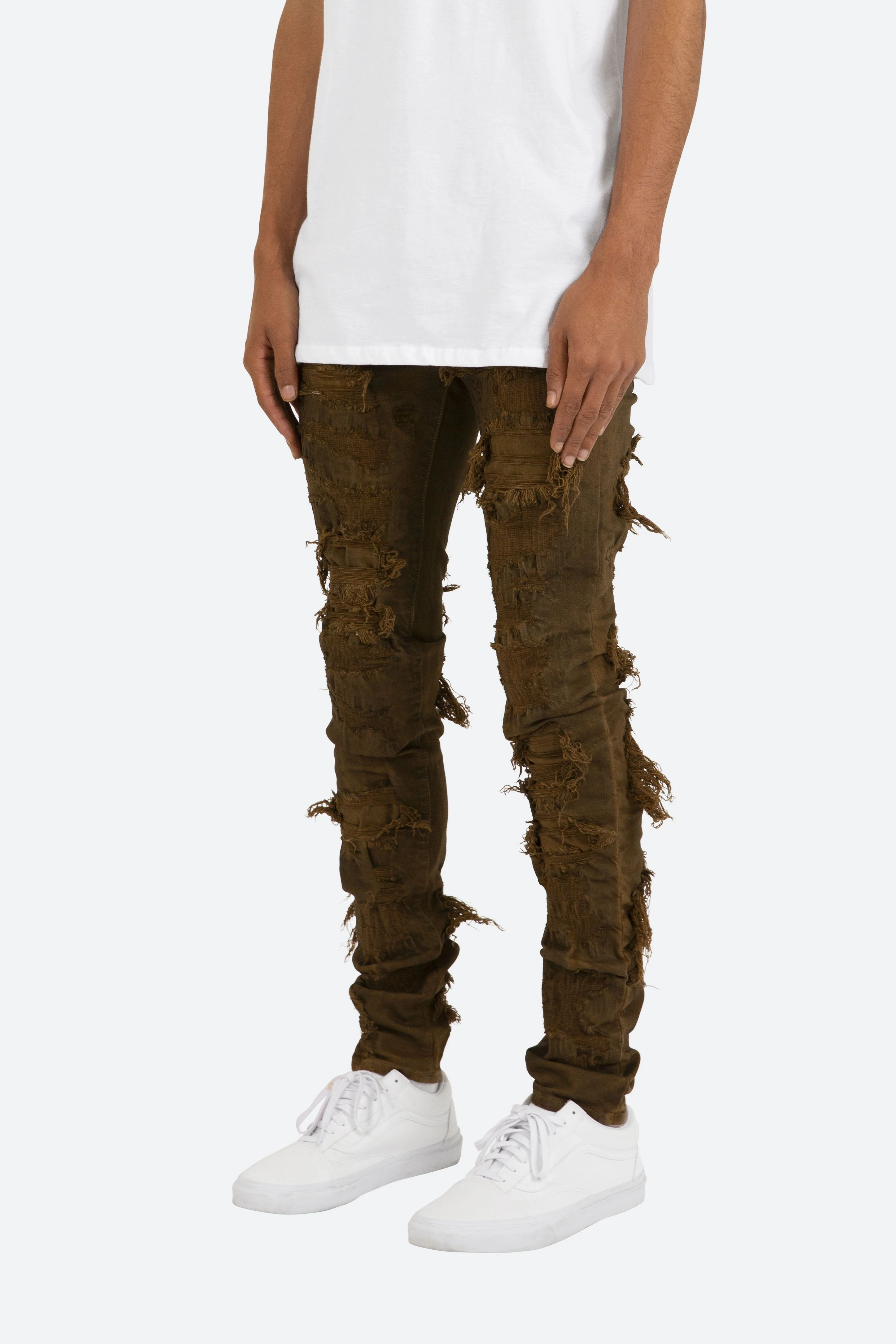 X289 Skinny Denim - Brown - Image 3