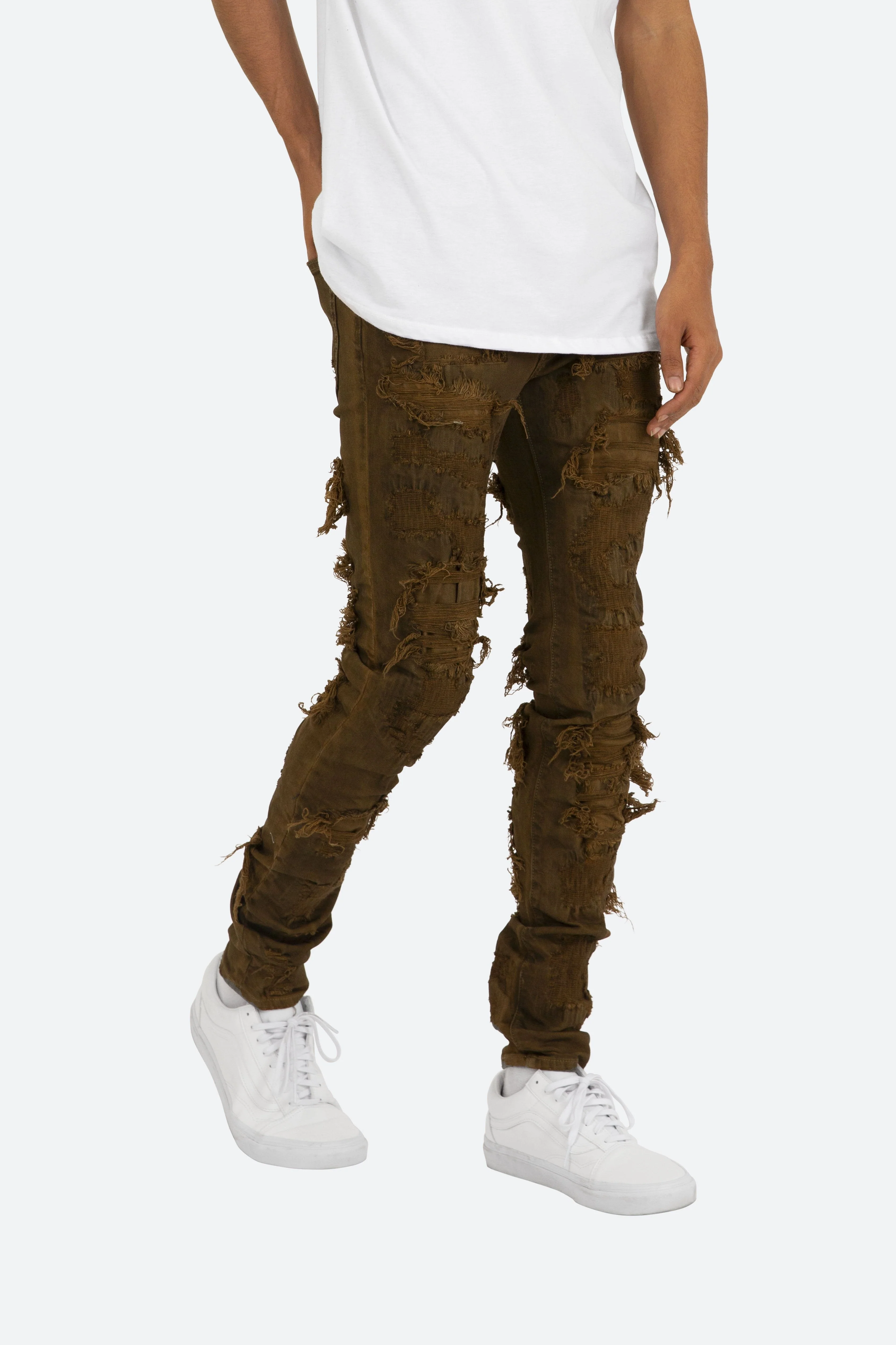 X289 Skinny Denim - Brown - Image 6