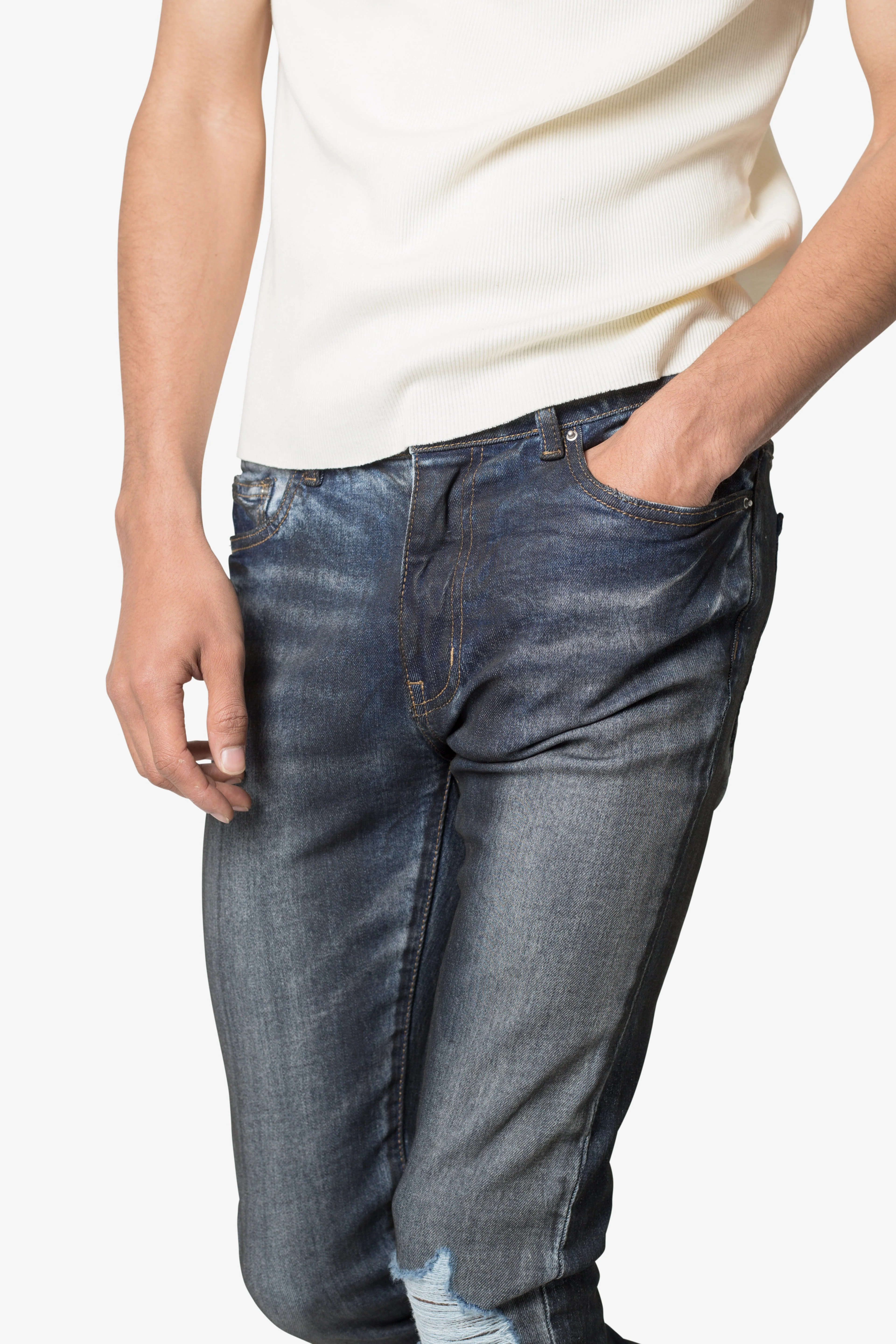 X385 Skinny Stacked Denim - Blue - Image 7