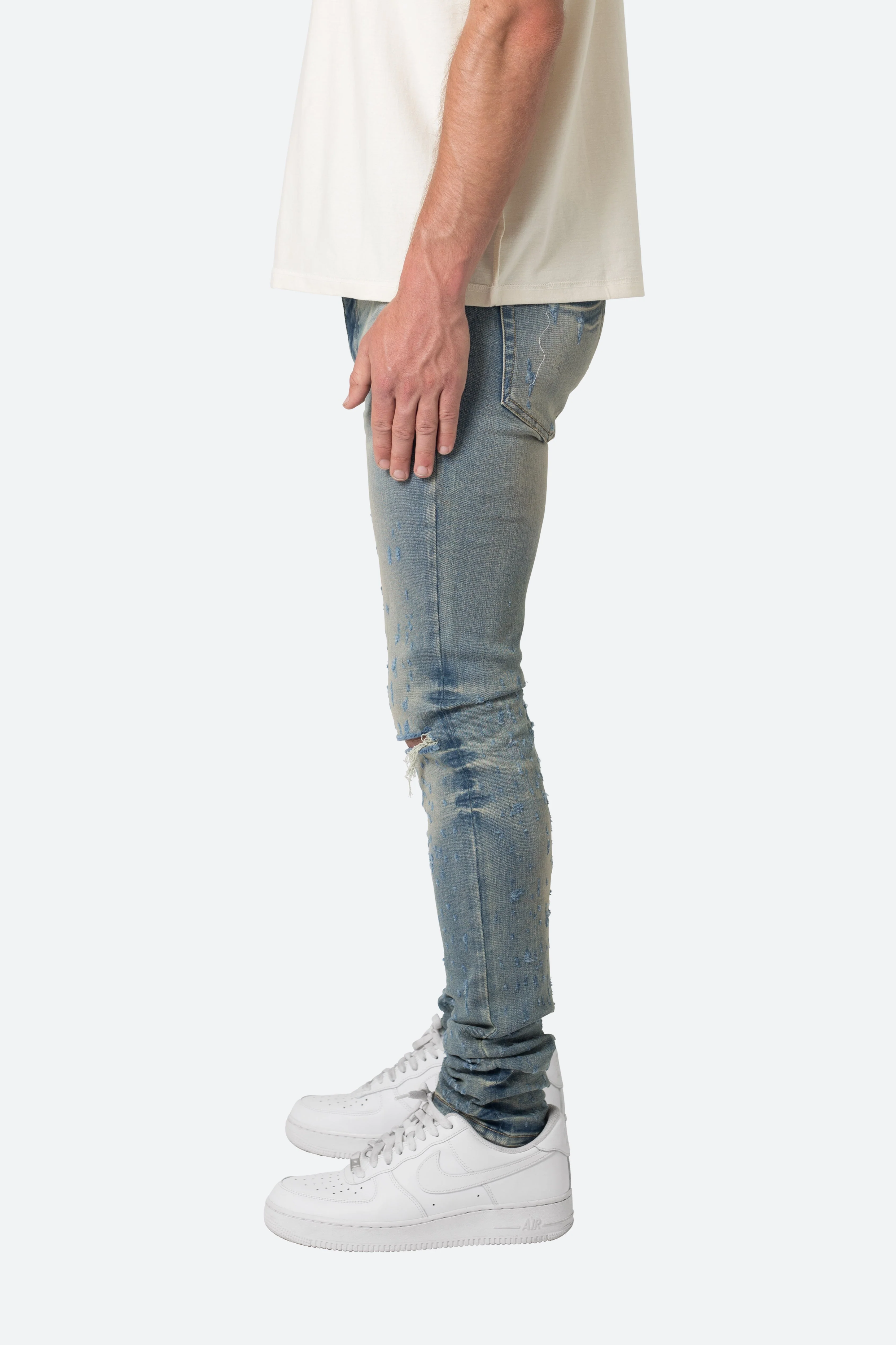 X502 Skinny Denim - Blue - Image 4