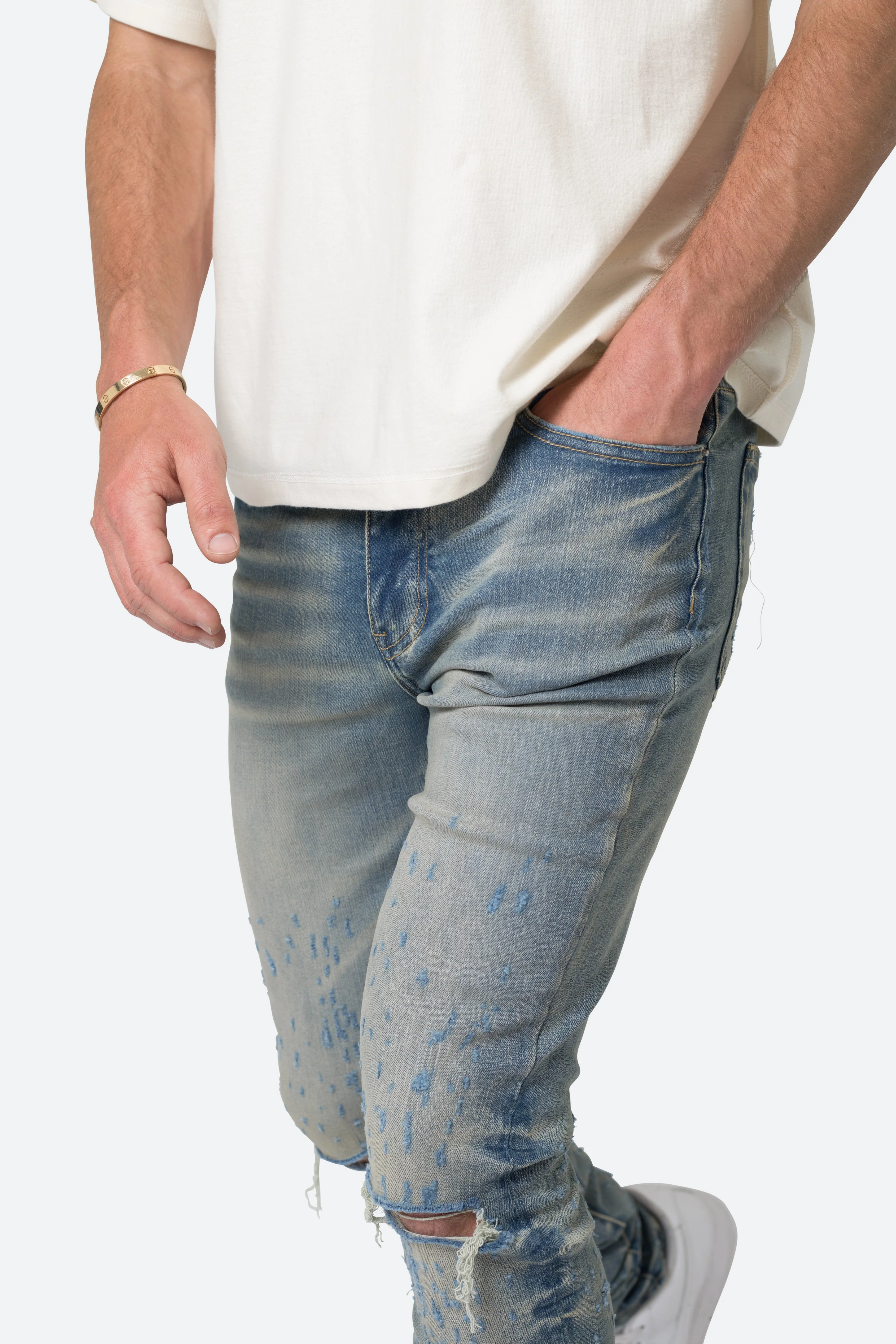 X502 Skinny Denim - Blue - Image 7