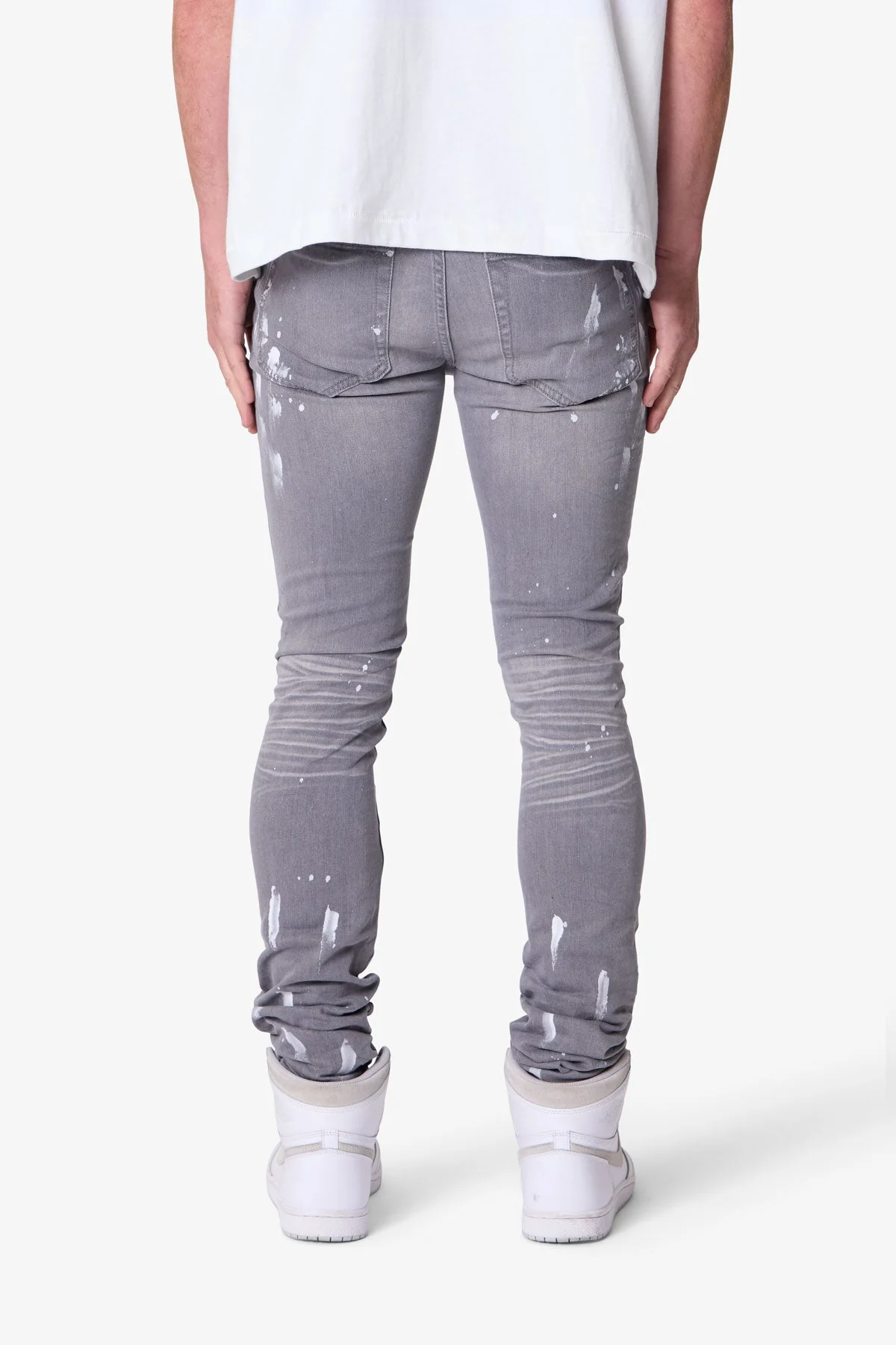 X504 Stretch Skinny Denim - Grey - Image 5