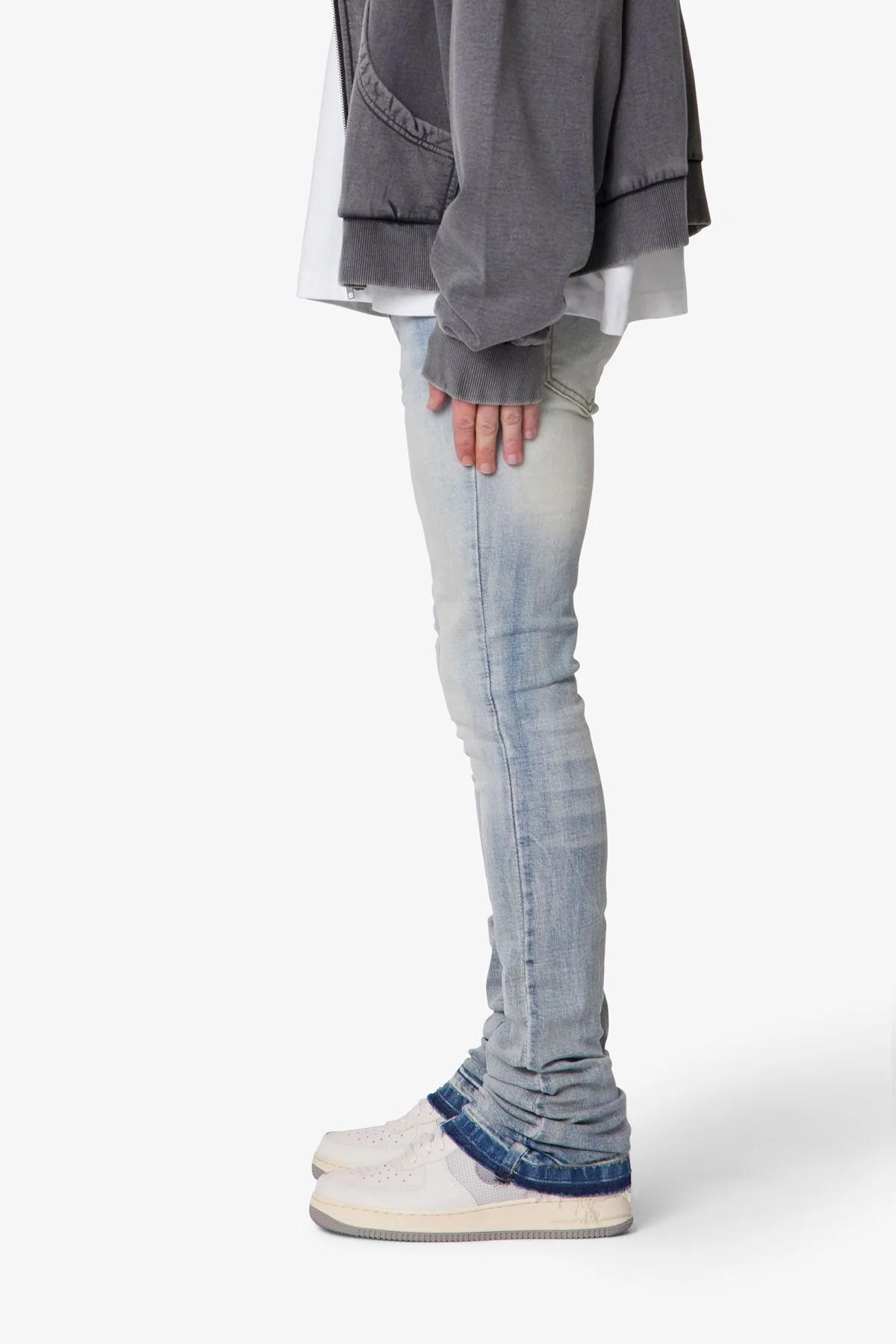 X514 Skinny Stacked Denim - Medium Blue - Image 4