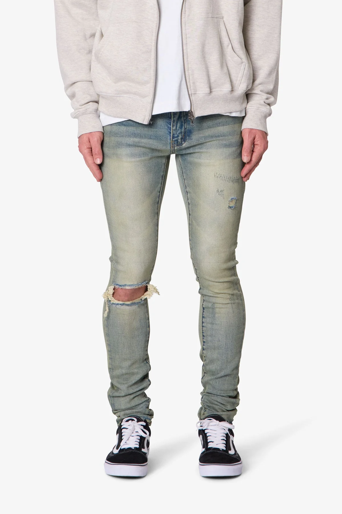 X721 Dusted Skinny Denim - 4th Day Sun Washed Blue - Image 2