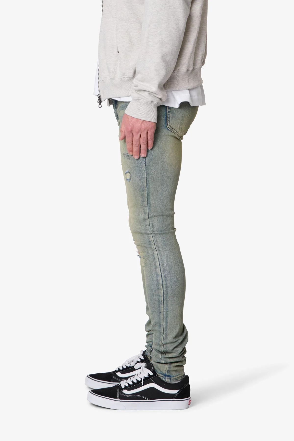 X721 Dusted Skinny Denim - 4th Day Sun Washed Blue - Image 4