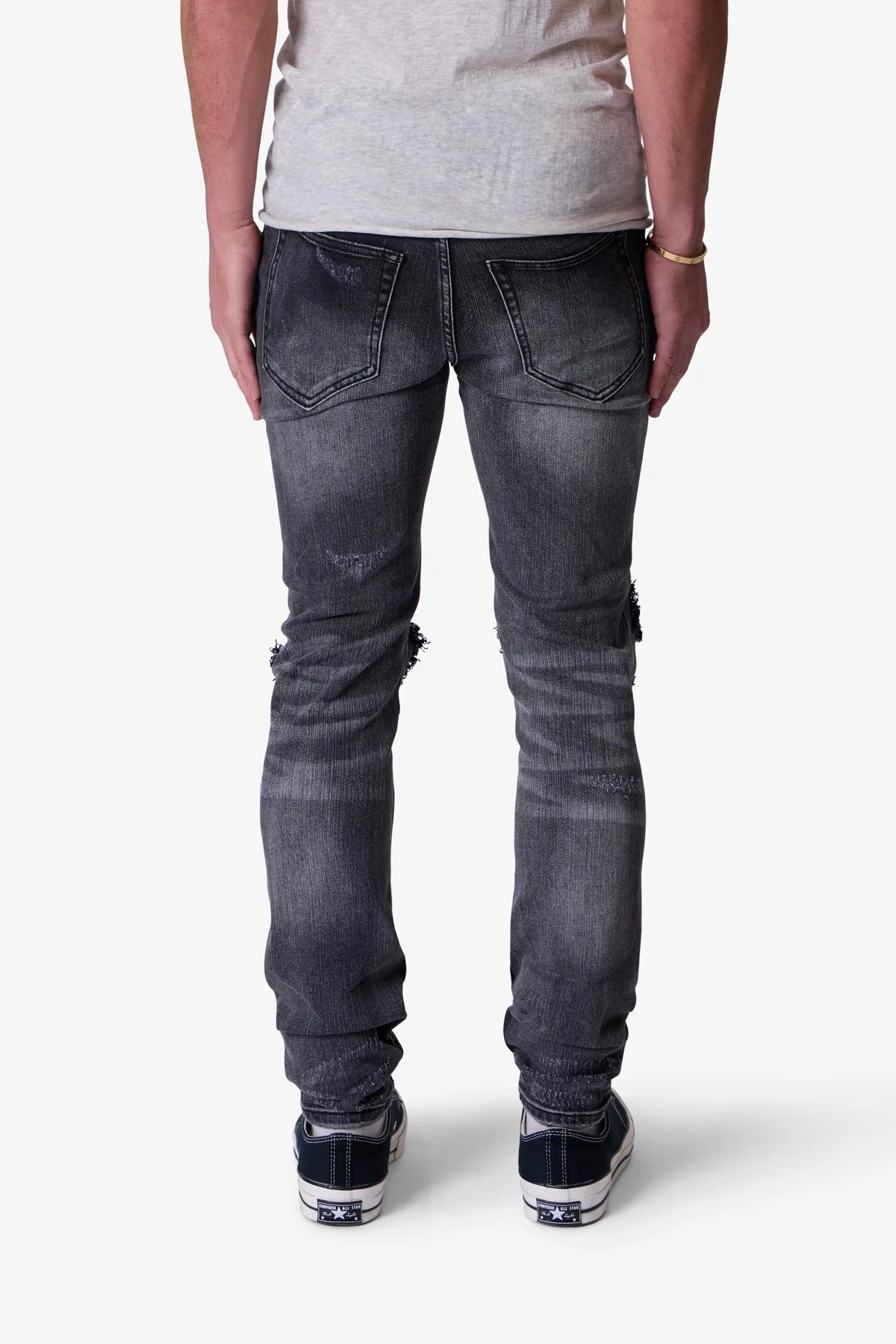 X738 Chewed Up Denim - Washed Black - Image 5
