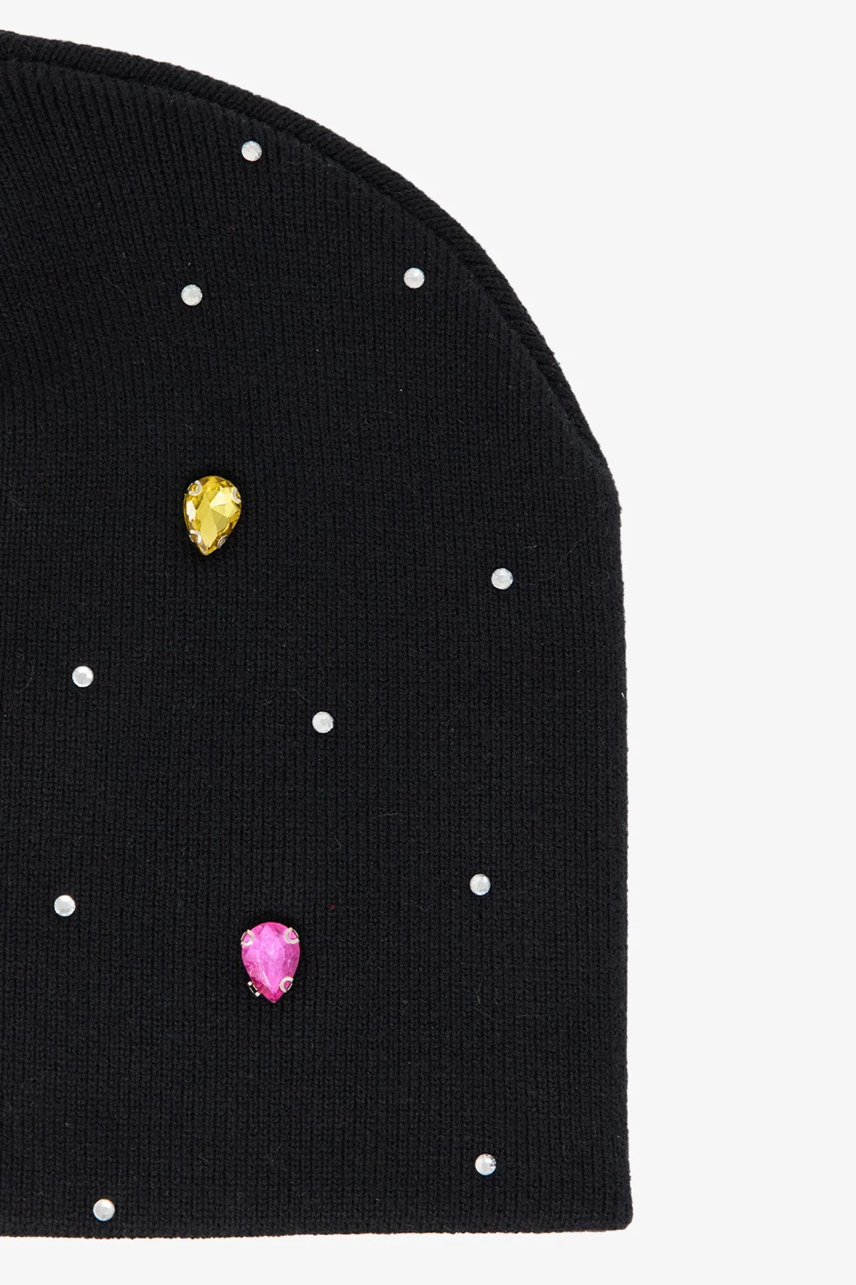 Gemmed Beanie - Black - Image 4