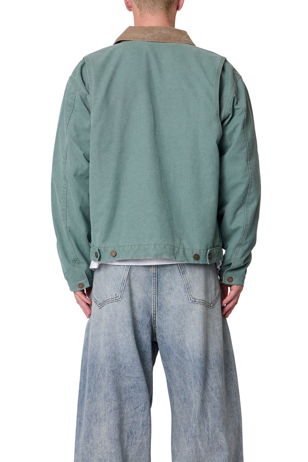 Blanket Lined Work Jacket - Green - Image 5