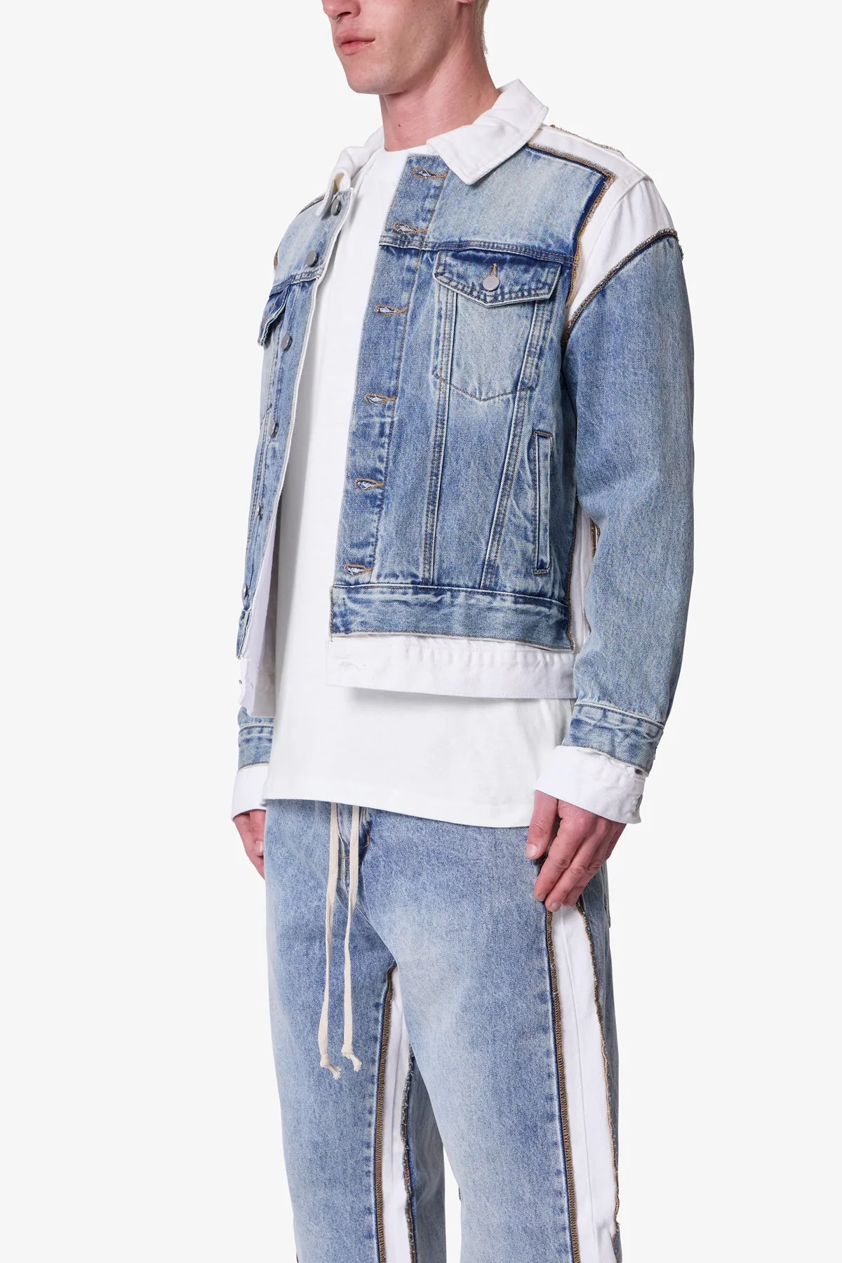 Border GN8 Jacket - Blue/White - Image 3