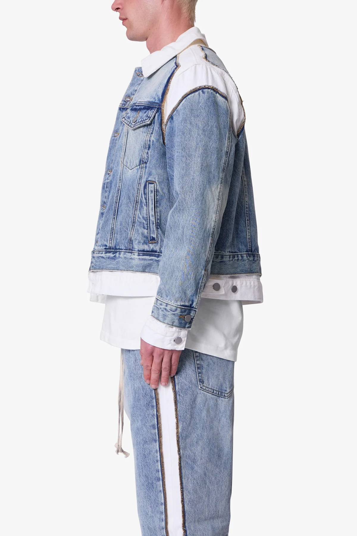 Border GN8 Jacket - Blue/White - Image 4