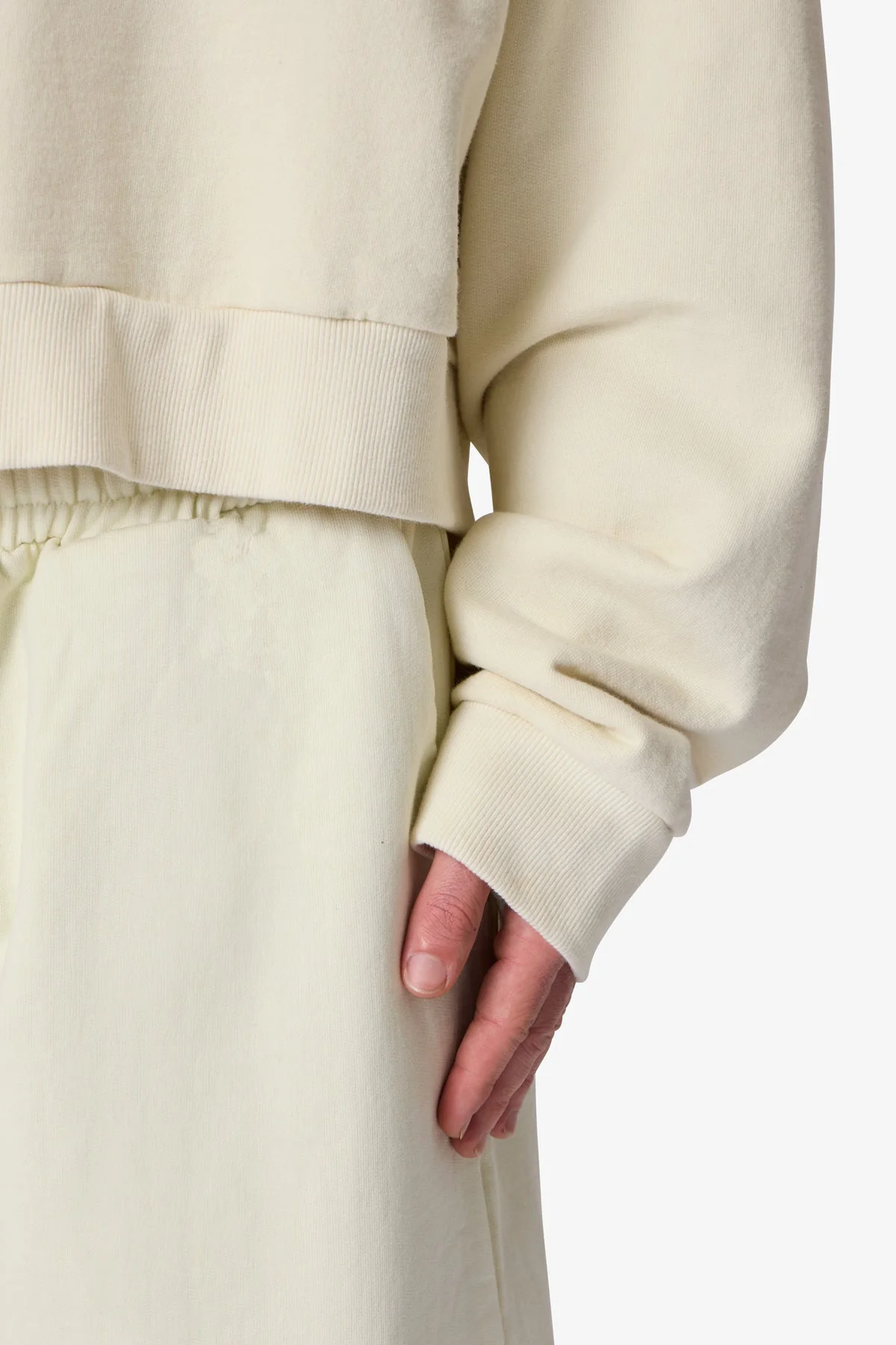 Cropped Crewneck - Off White - Image 7