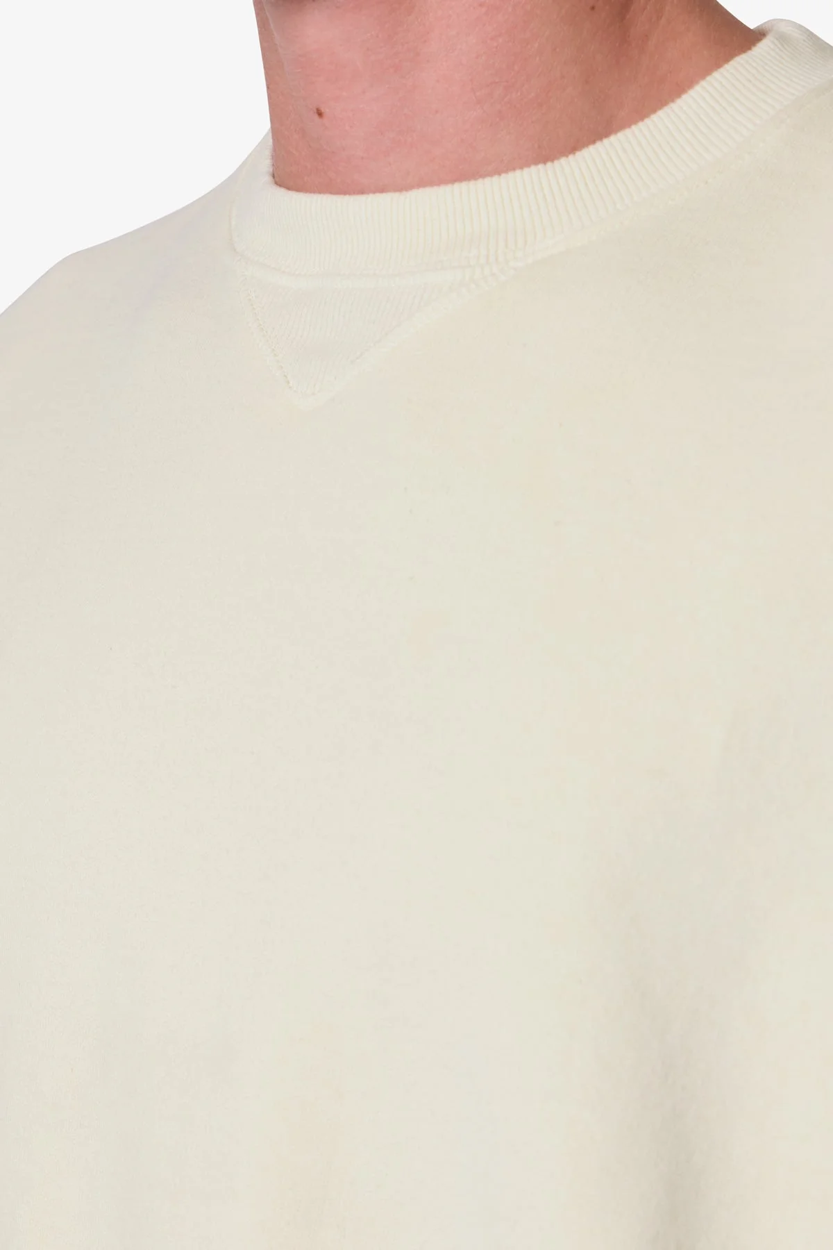 Cropped Crewneck - Off White - Image 8