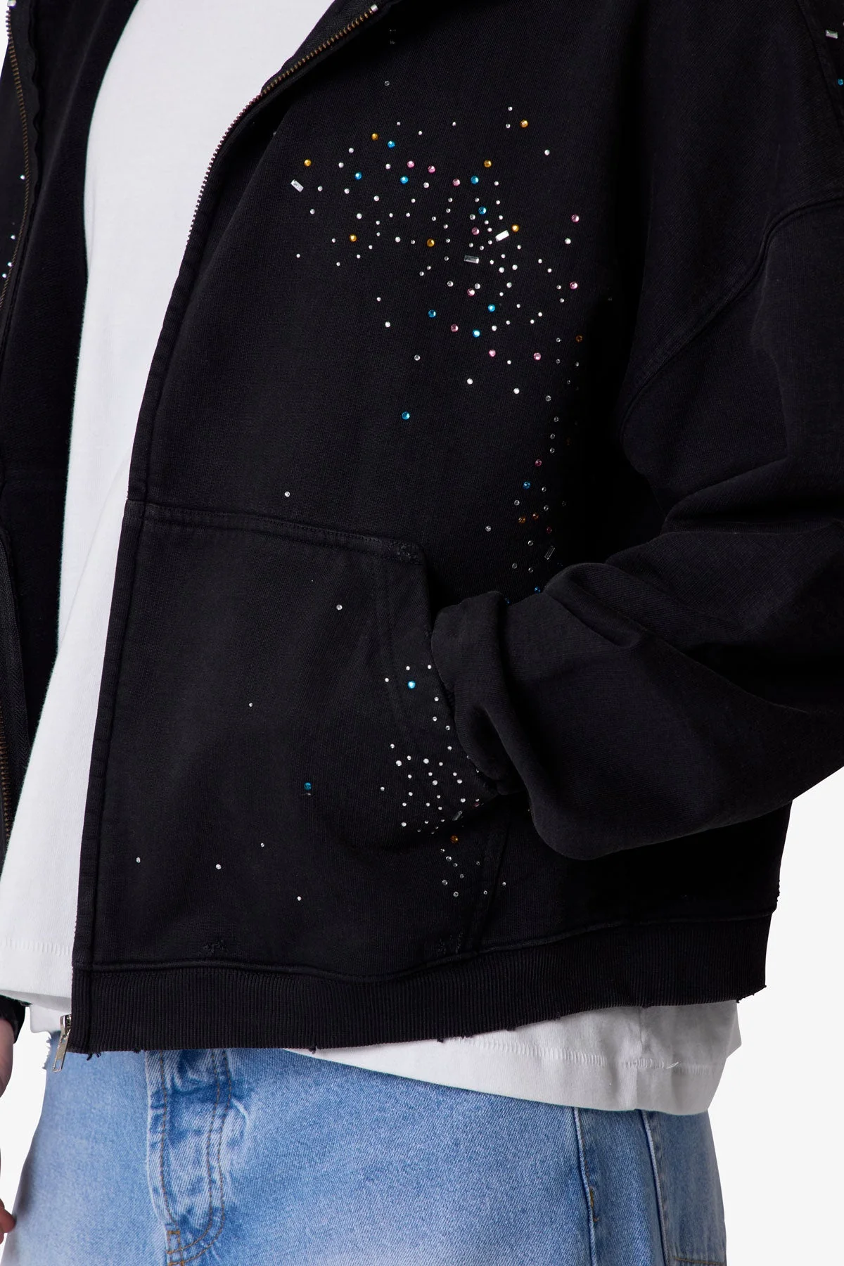 Crystal Hoodie - Washed Black - Image 7