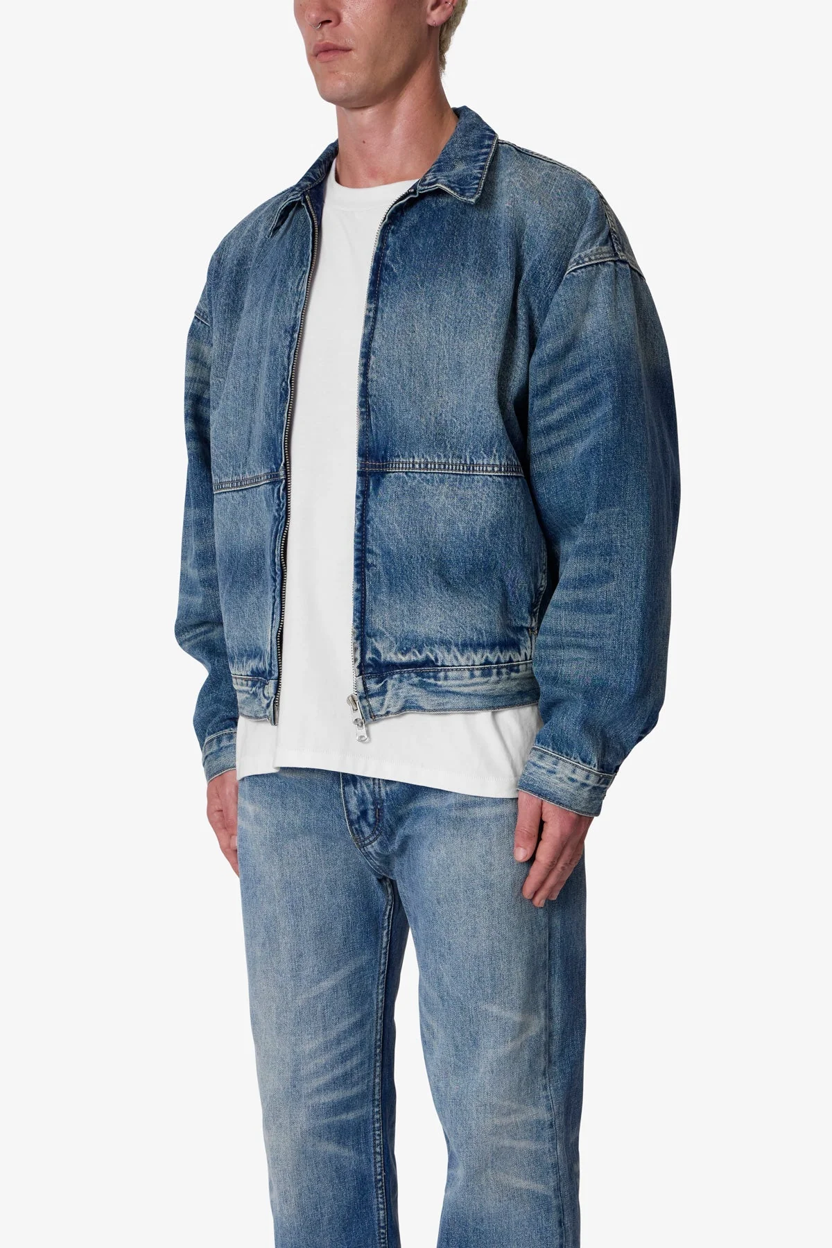 Denim Chore Coat - Vintage Blue - Image 3