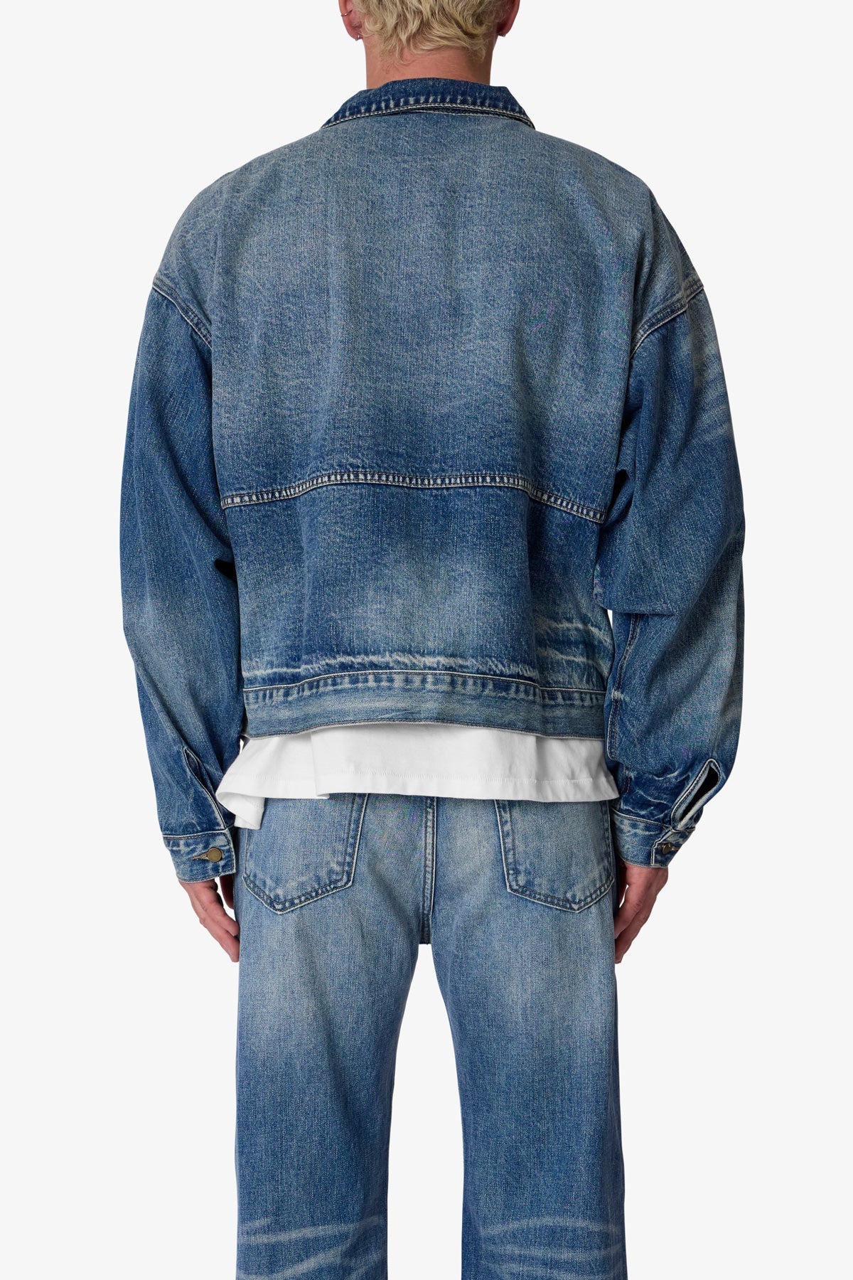 Denim Chore Coat - Vintage Blue - Image 5